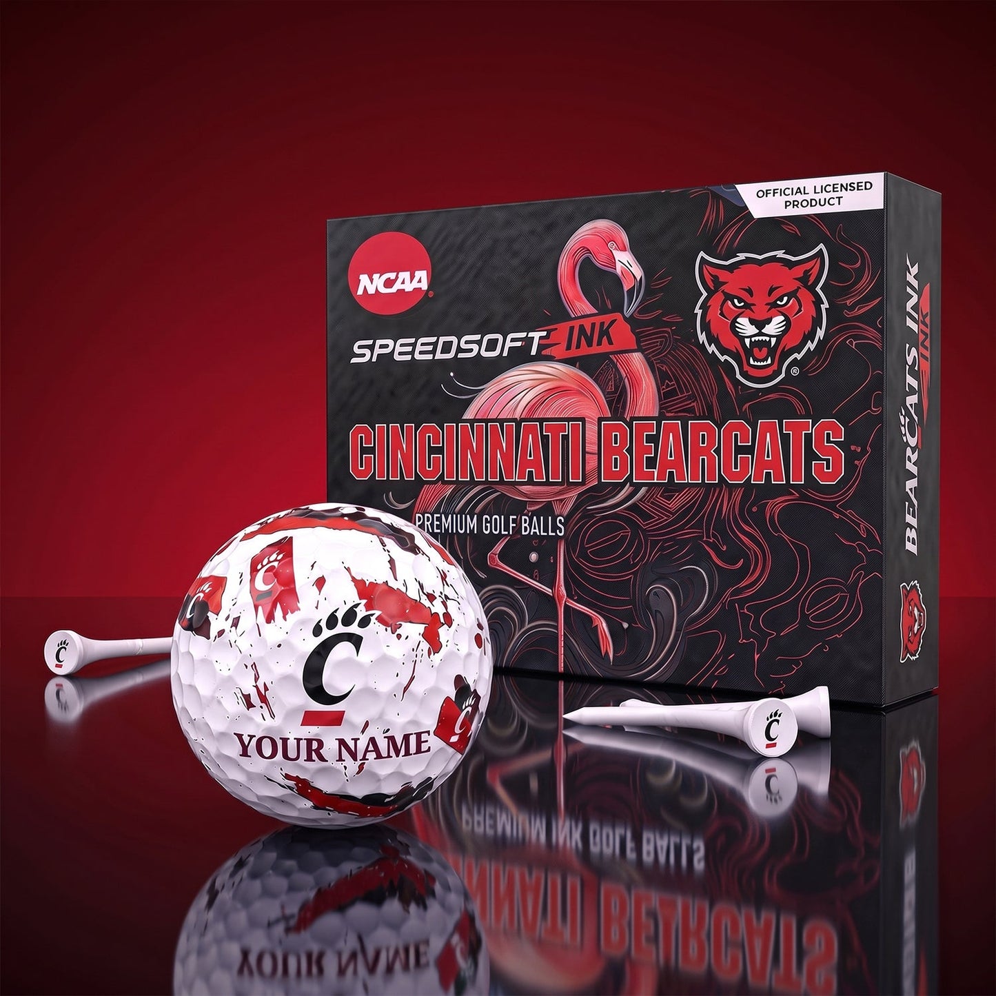 PREMIUM NCAA X CIN EXCLUSIVE PERSONALIZED GOLF BALL SET LIMITED EDTION