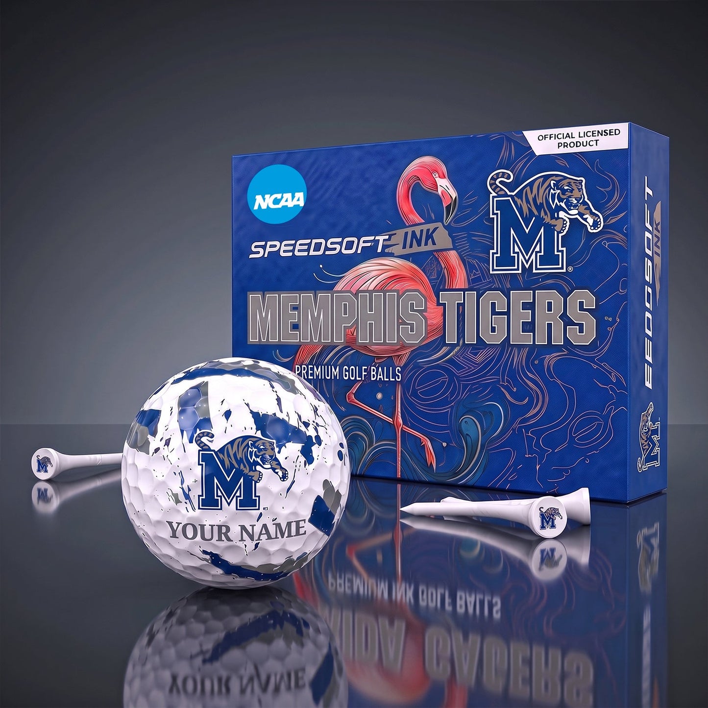 PREMIUM NCAA X MEM EXCLUSIVE PERSONALIZED GOLF BALL SET LIMITED EDTION