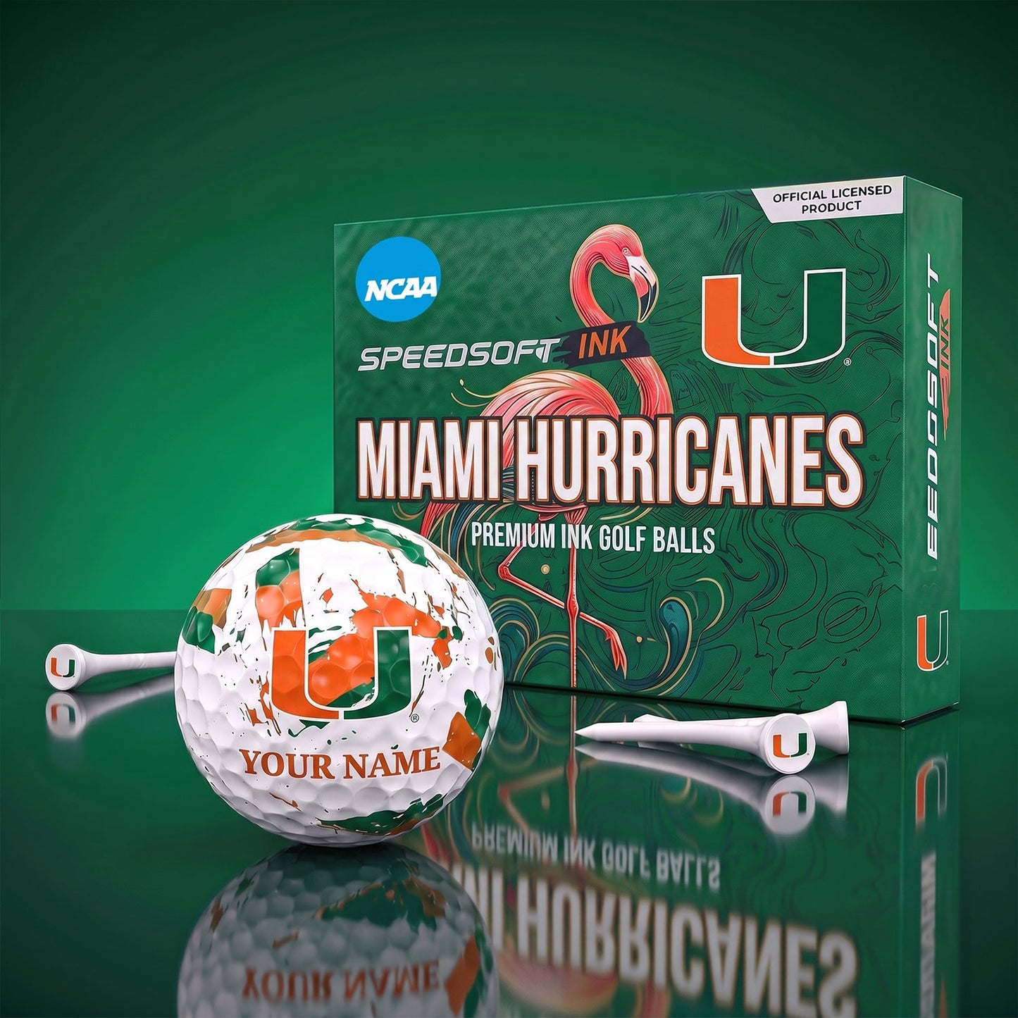 PREMIUM NCAA X MH EXCLUSIVE PERSONALIZED GOLF BALL SET LIMITED EDTION