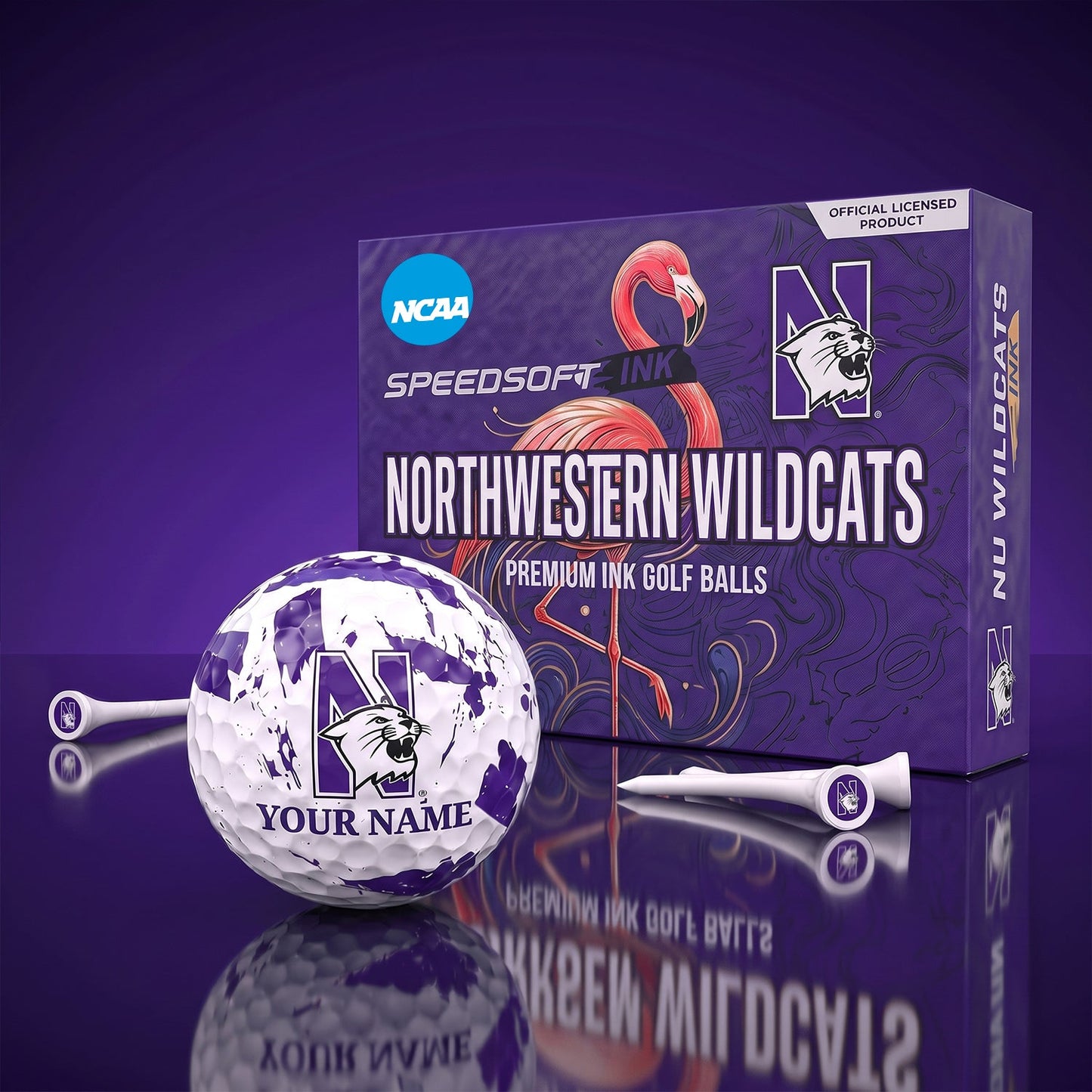 PREMIUM NCAA X NW EXCLUSIVE PERSONALIZED GOLF BALL SET LIMITED EDTION