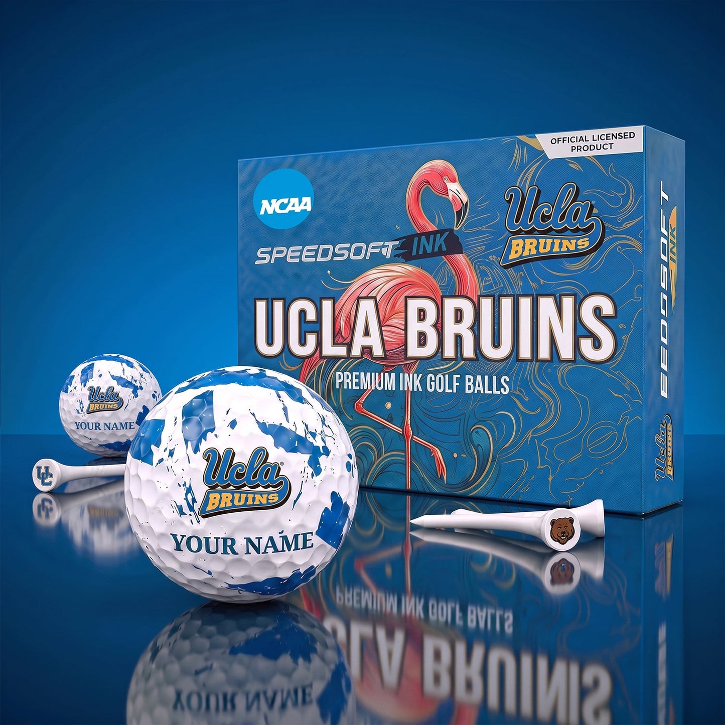 PREMIUM NCAA X UCLA EXCLUSIVE PERSONALIZED GOLF BALL SET LIMITED EDTION