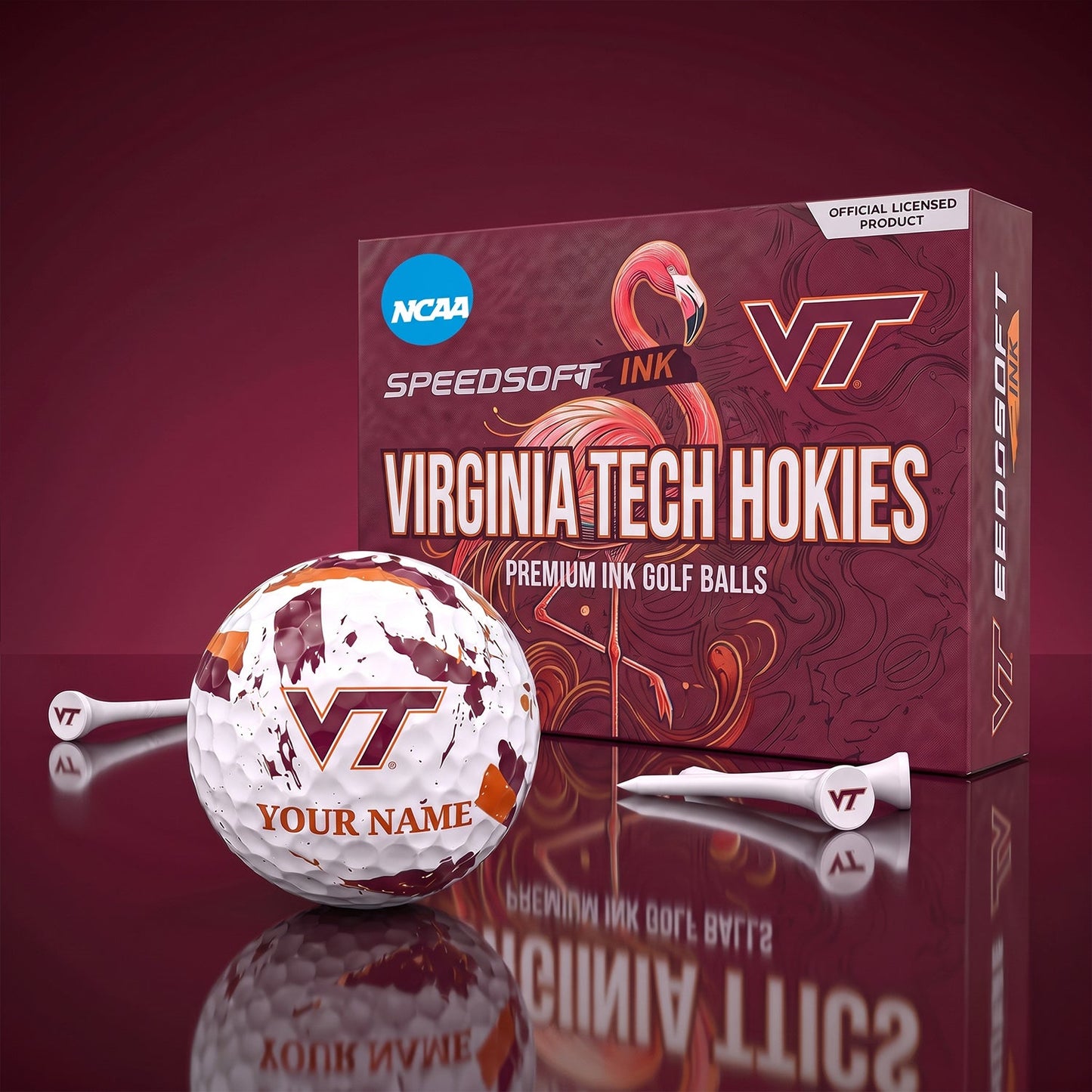 PREMIUM NCAA X VTH EXCLUSIVE PERSONALIZED GOLF BALL SET LIMITED EDTION