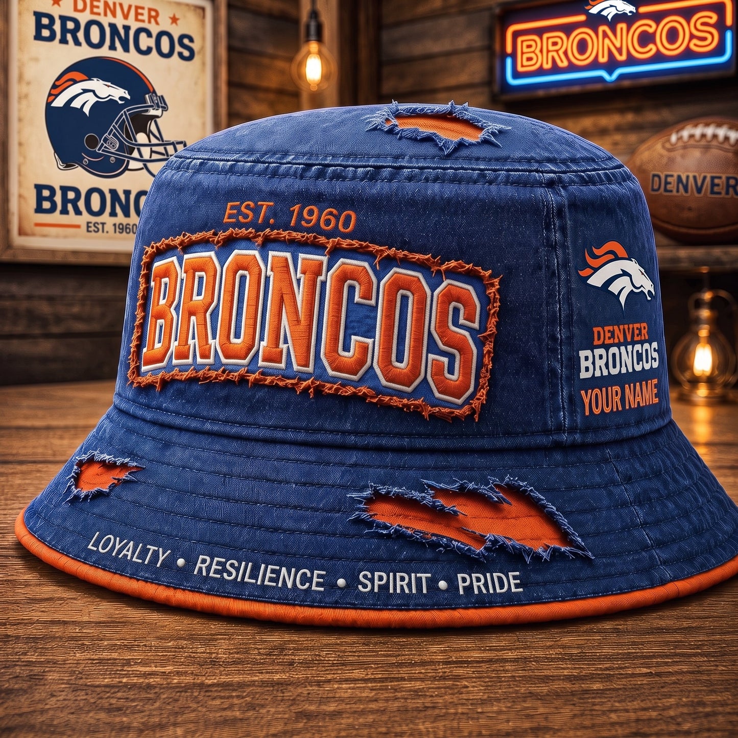 PREMIUM NFL X DB EXCLUSIVE PERSONALIZED BUCKET HAT LIMITED EDITION