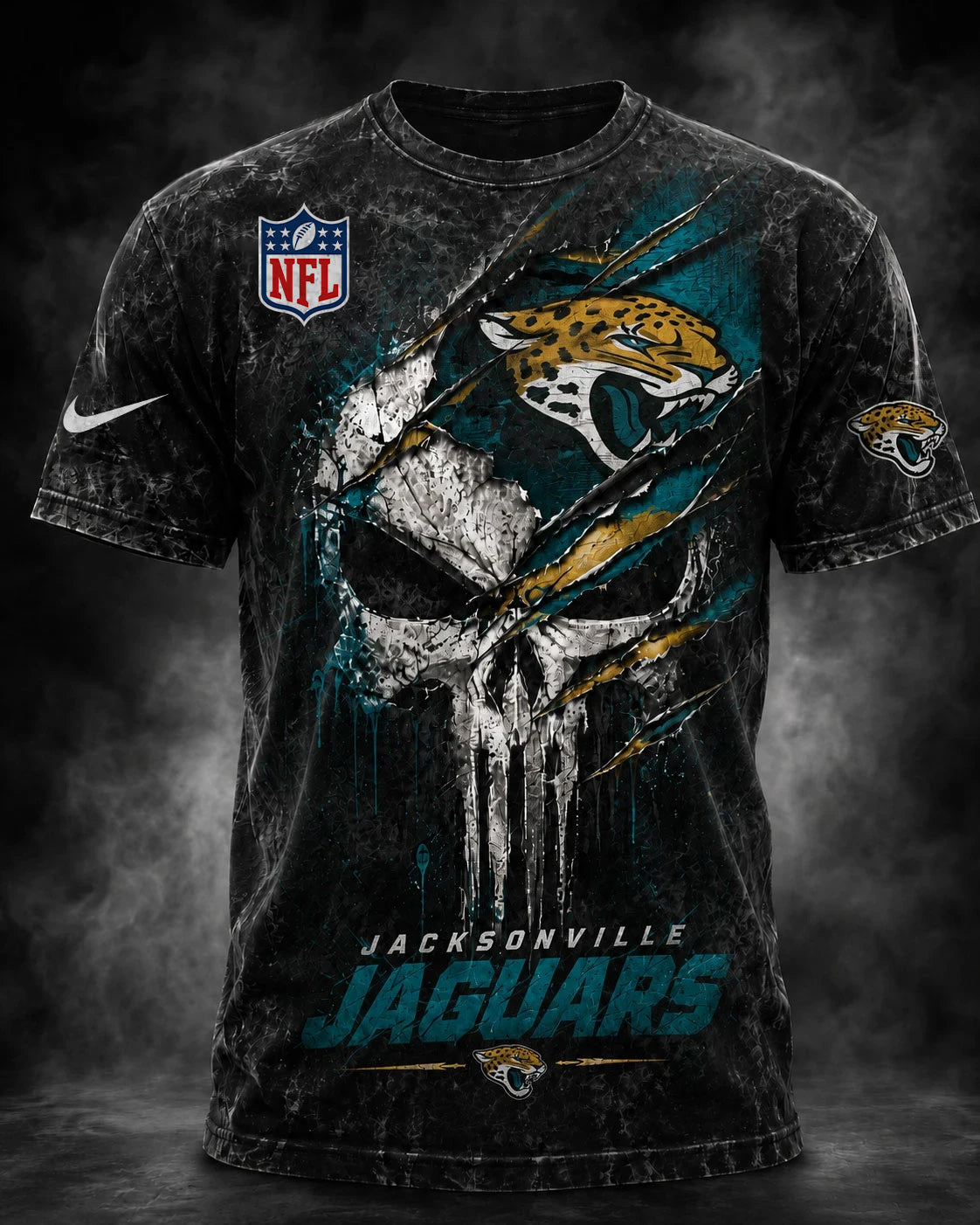 PREMIUM NFL X JAC EXCLUSIVE OLD-SKULL 3D Tshirt LIMITED EDITION