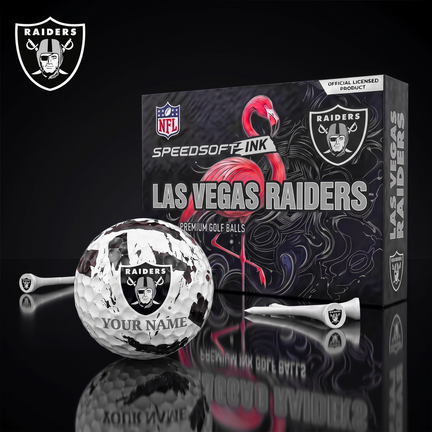 PREMIUM NFL X LVR EXCLUSIVE PERSONALIZED GOLF BALL SET LIMITED EDTION
