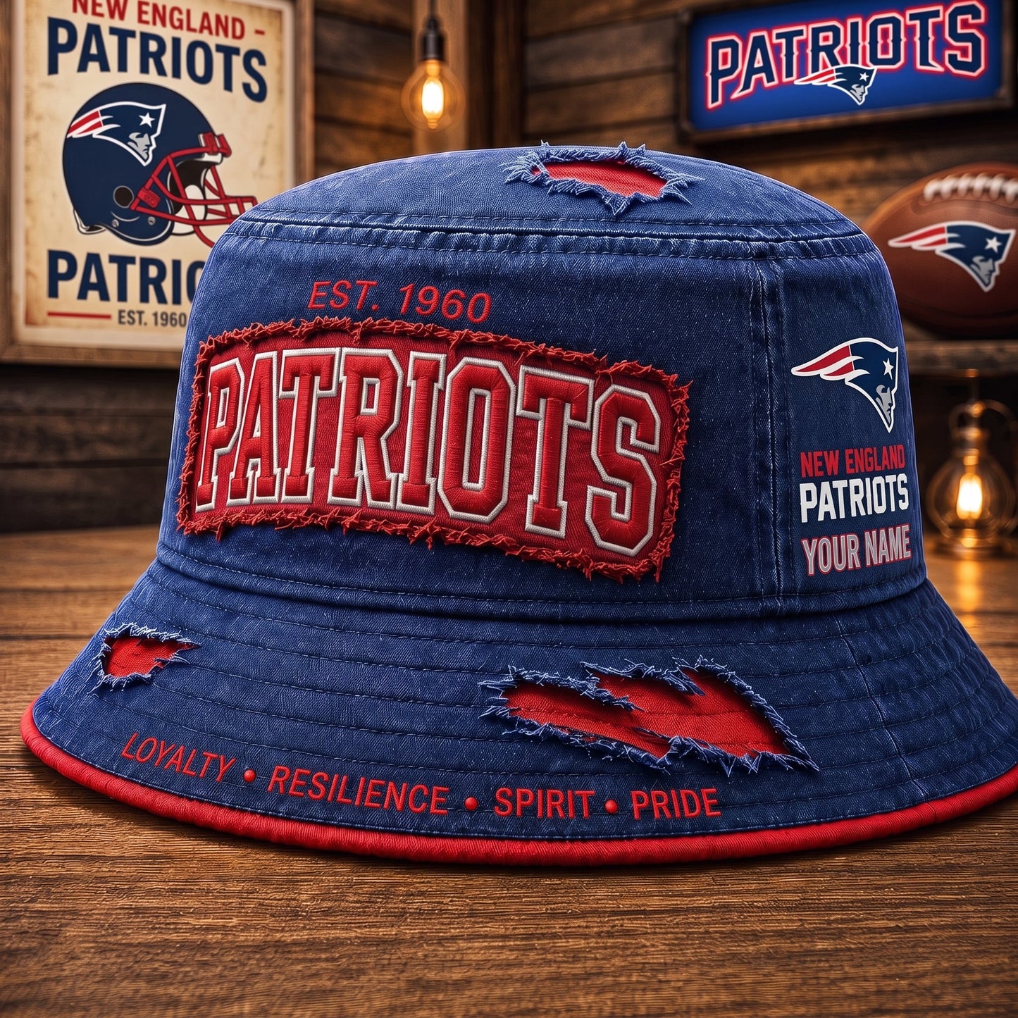 PREMIUM NFL X NEP EXCLUSIVE PERSONALIZED BUCKET HAT LIMITED EDITION