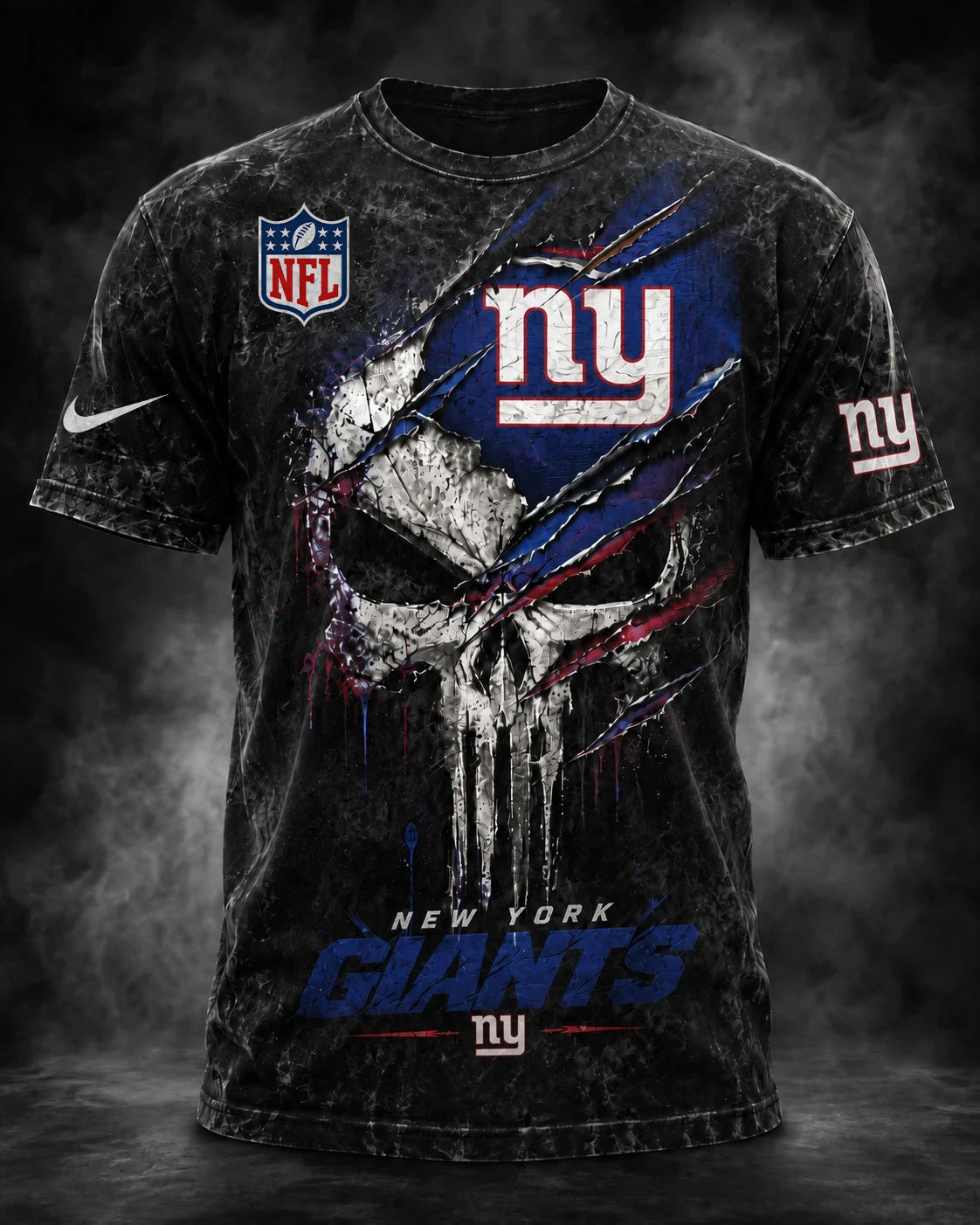 PREMIUM NFL X NYG EXCLUSIVE OLD-SKULL 3D Tshirt LIMITED EDITION