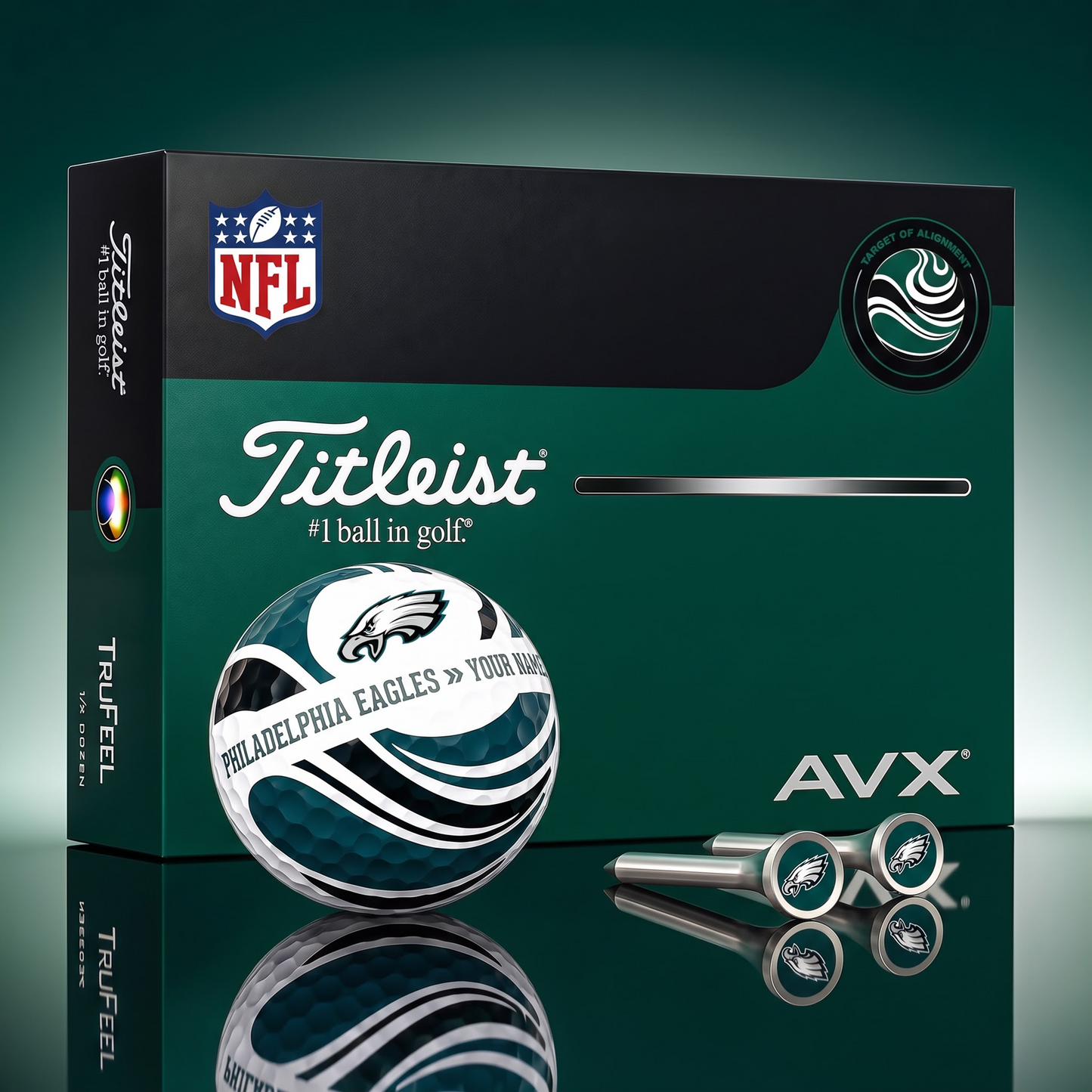 PREMIUM NFL X PE EXCLUSIVE TOURNAMENT PERSONALIZED GOLF BALL V6 COLLECTION