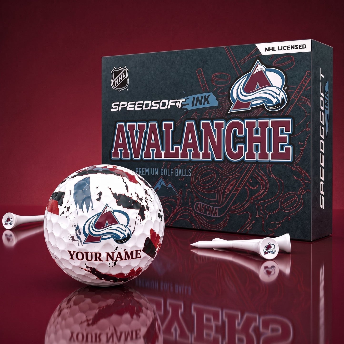 PREMIUM NHL X AC EXCLUSIVE PERSONALIZED GOLF BALL SET LIMITED EDTION