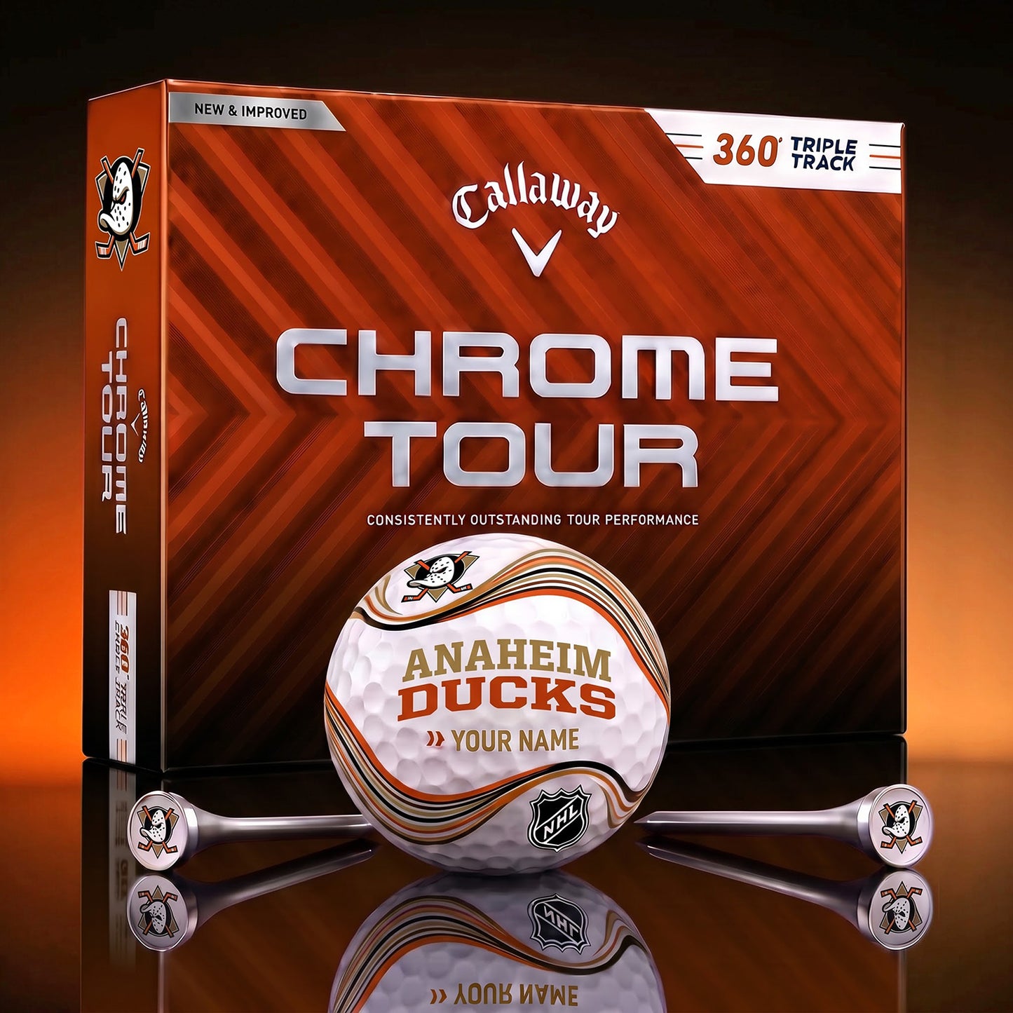 PREMIUM NHL X AD DELUX PERSONALIZED GOLF BALL FOR TOURNAMENT V33 LIMITED EDITION