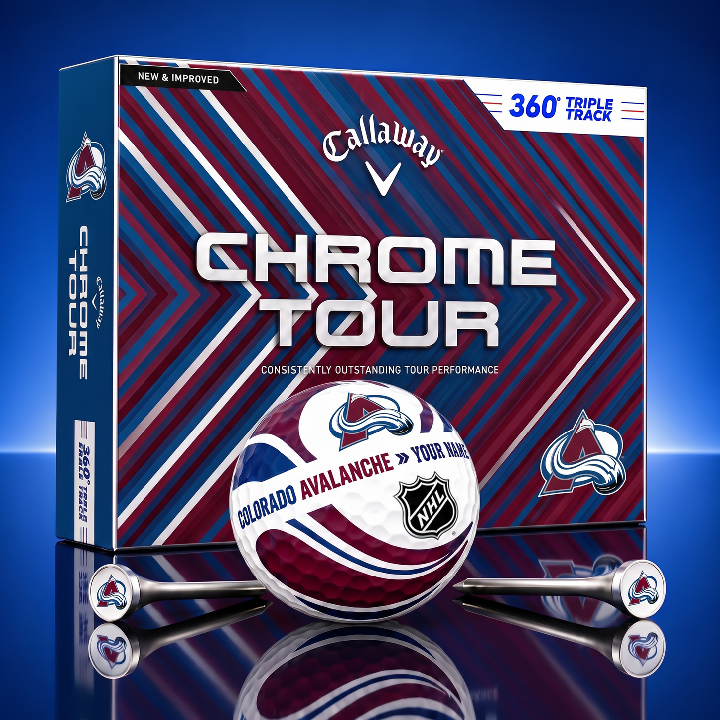 PREMIUM NHL X CA EXCLUSIVE TOURNAMENT PERSONALIZED GOLF BALL V30 COLLECTION
