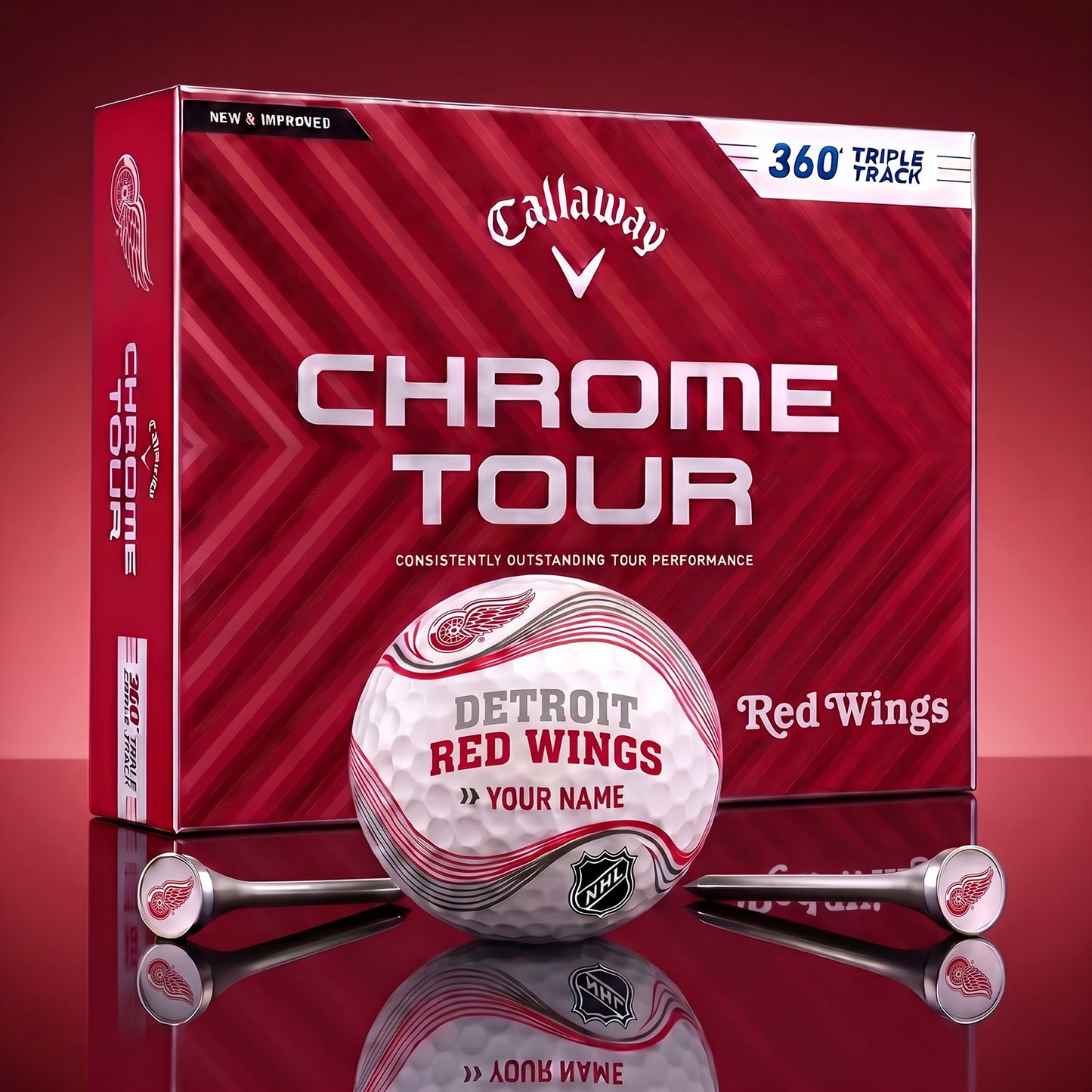 PREMIUM NHL X DRW DELUX PERSONALIZED GOLF BALL FOR TOURNAMENT V33 LIMITED EDITION