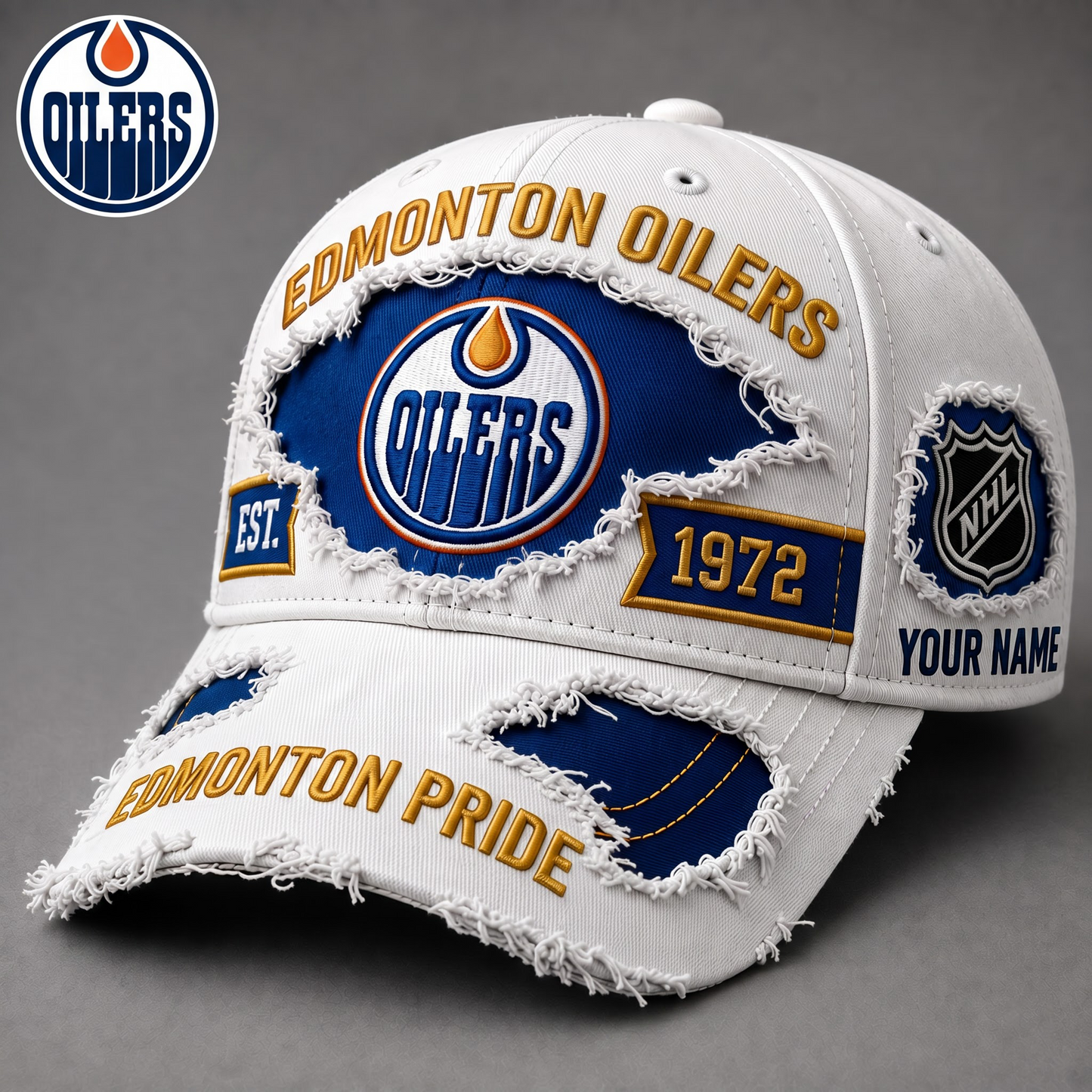 PREMIUM NHL X EO EXCLUSIVE PERSONALIZED CAP FOR GAME DAY