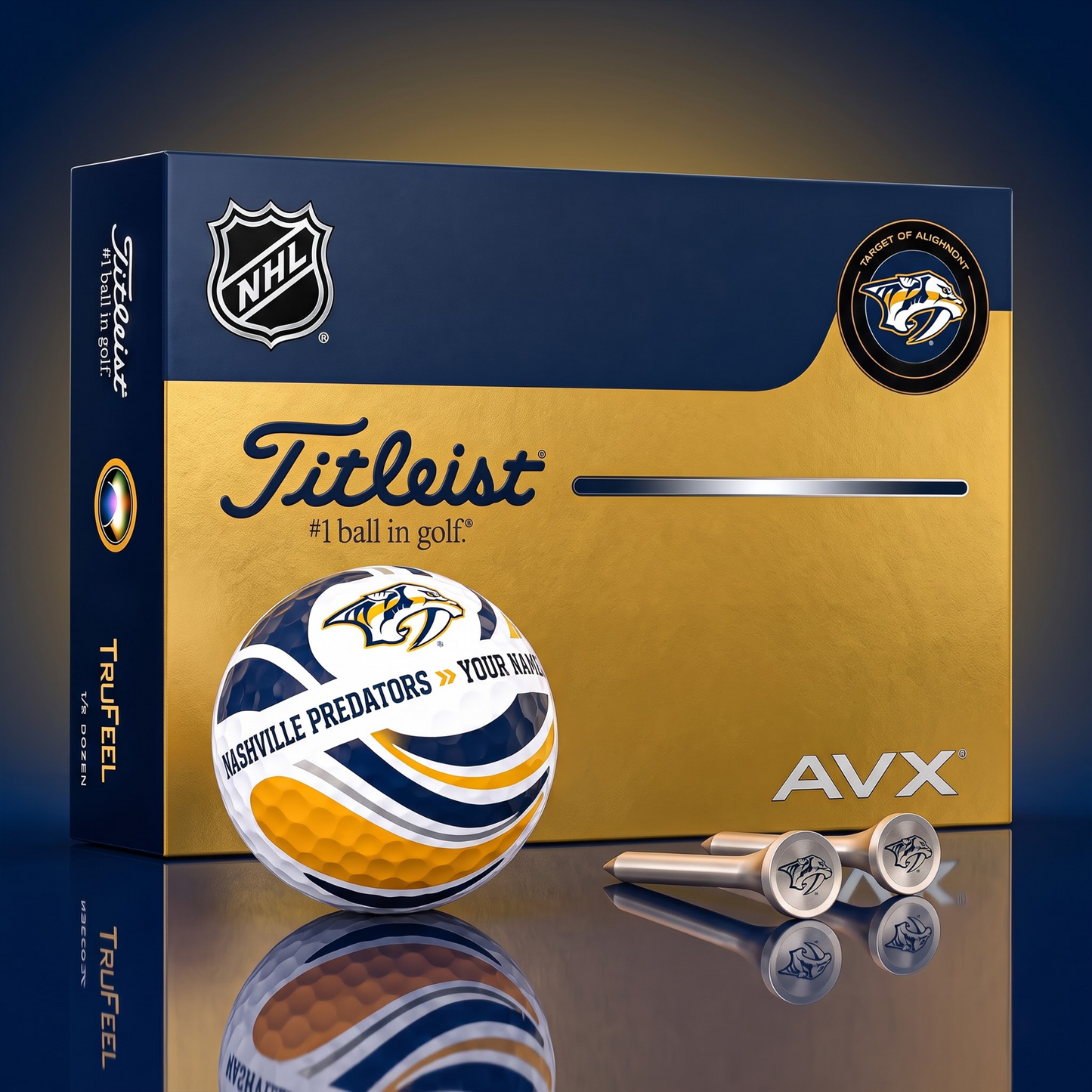 PREMIUM NHL X NP EXCLUSIVE TOURNAMENT PERSONALIZED GOLF BALL V6 COLLECTION