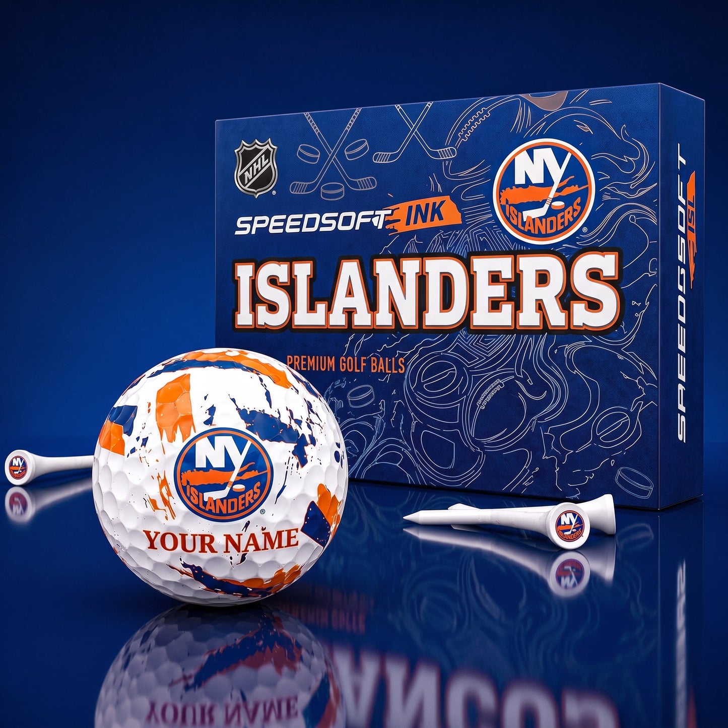 PREMIUM NHL X NYI EXCLUSIVE PERSONALIZED GOLF BALL SET LIMITED EDTION