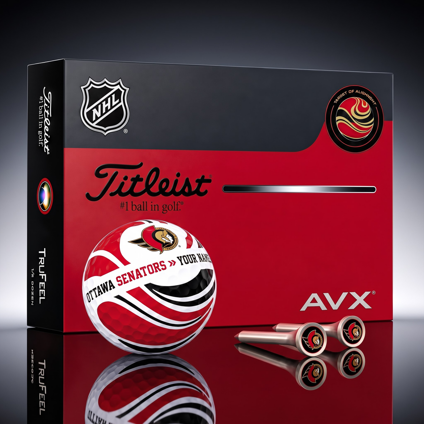 PREMIUM NHL X OS EXCLUSIVE TOURNAMENT PERSONALIZED GOLF BALL V6 COLLECTION