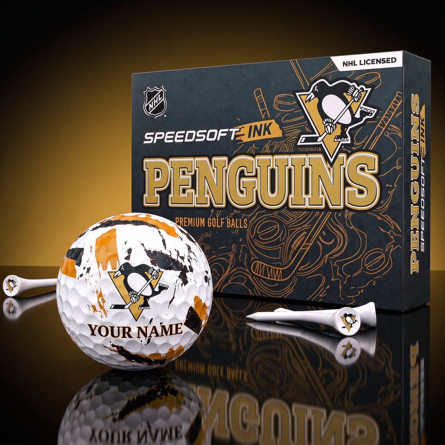 PREMIUM NHL X PP EXCLUSIVE PERSONALIZED GOLF BALL SET LIMITED EDTION