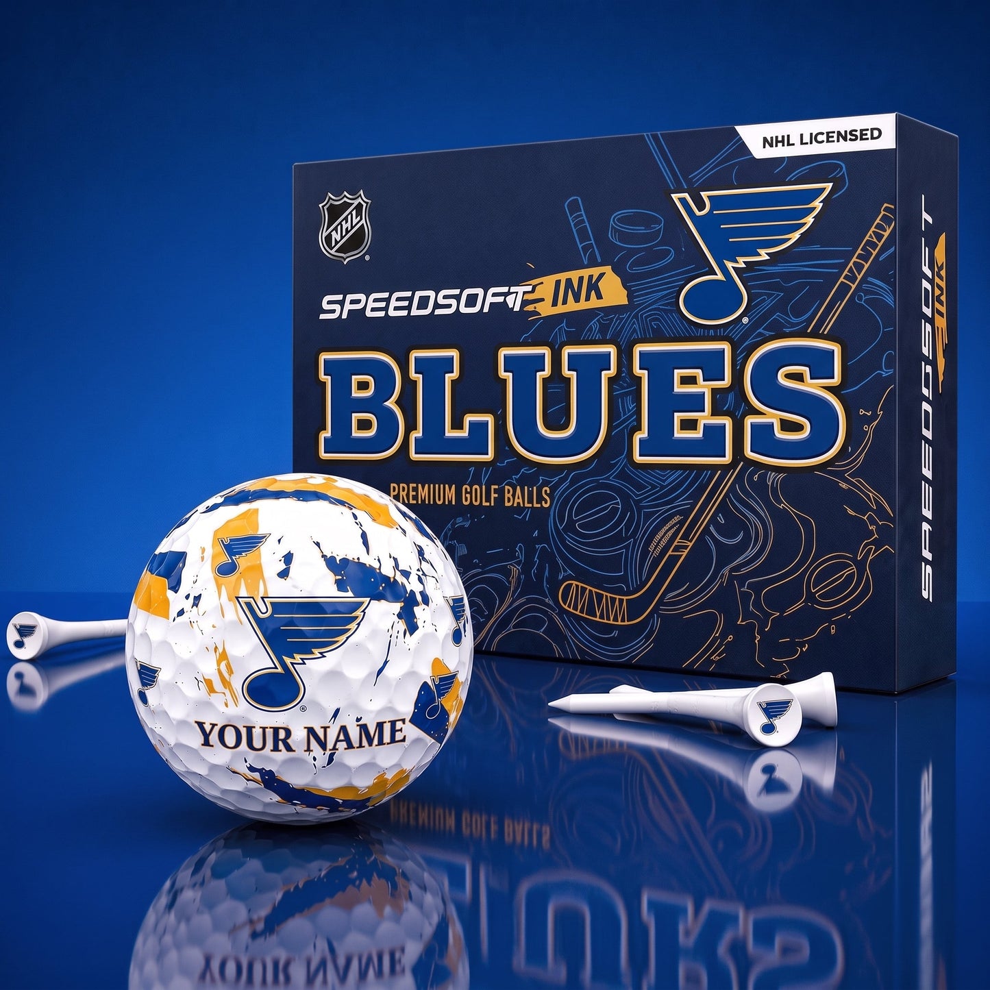 PREMIUM NHL X SLB EXCLUSIVE PERSONALIZED GOLF BALL SET LIMITED EDTION