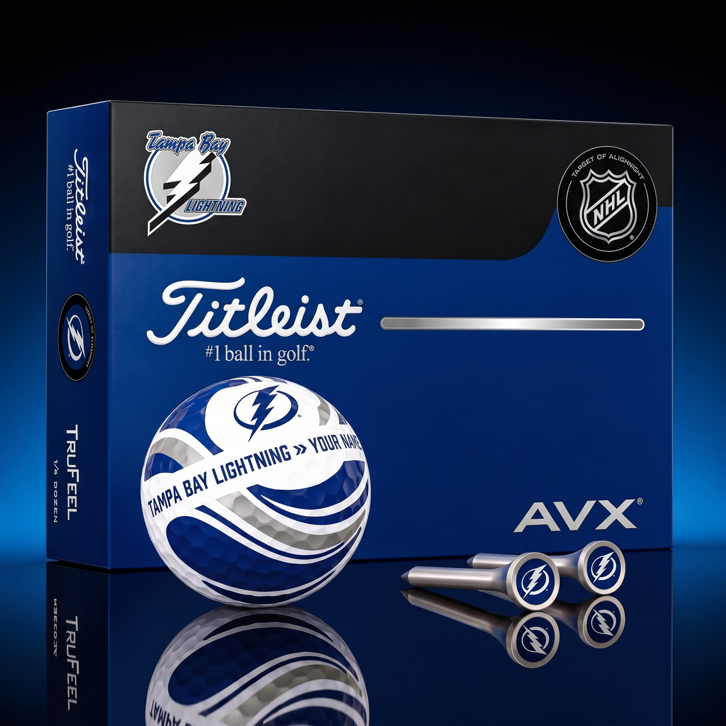 PREMIUM NHL X TBL EXCLUSIVE TOURNAMENT PERSONALIZED GOLF BALL V6 COLLECTION