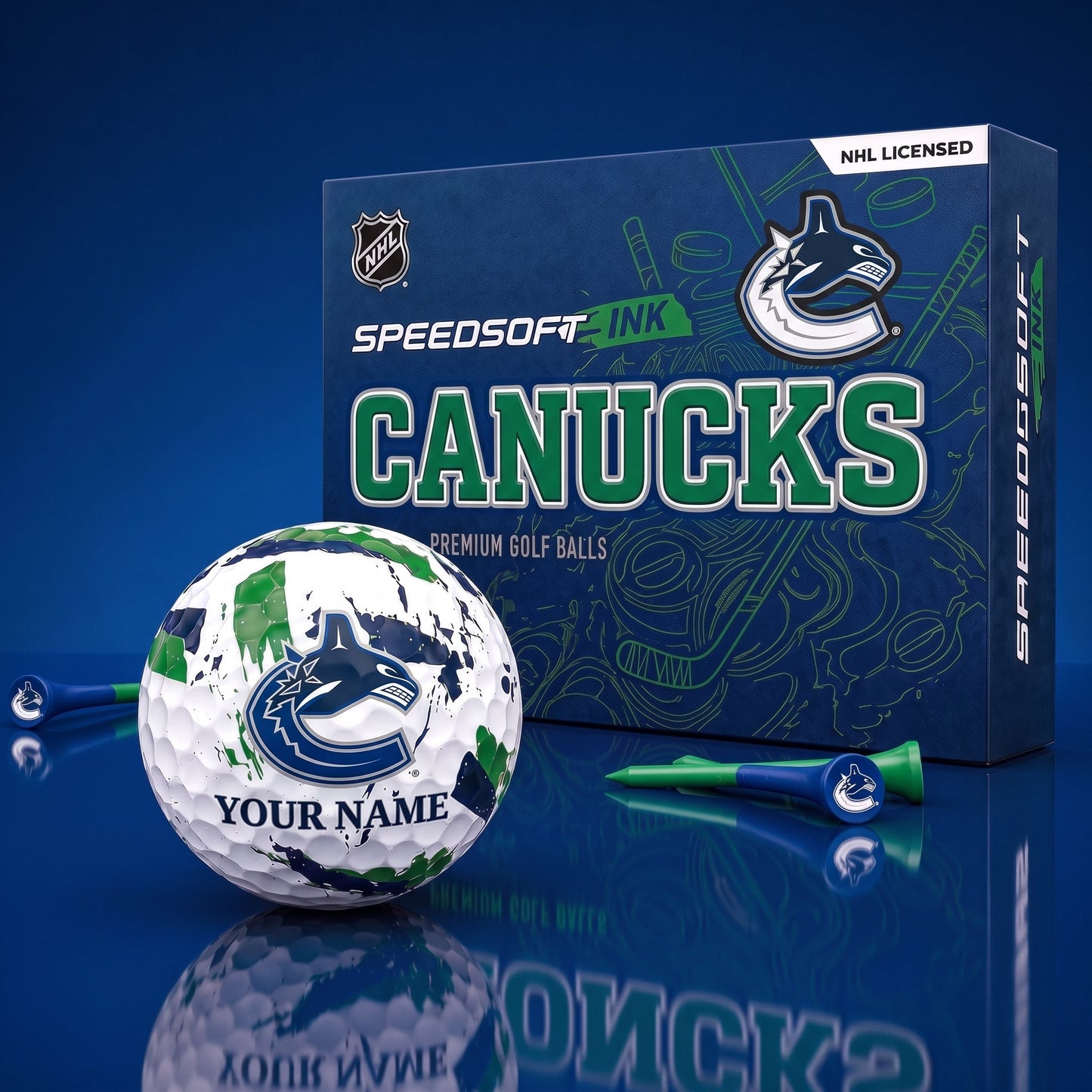 PREMIUM NHL X VC EXCLUSIVE PERSONALIZED GOLF BALL SET LIMITED EDTION