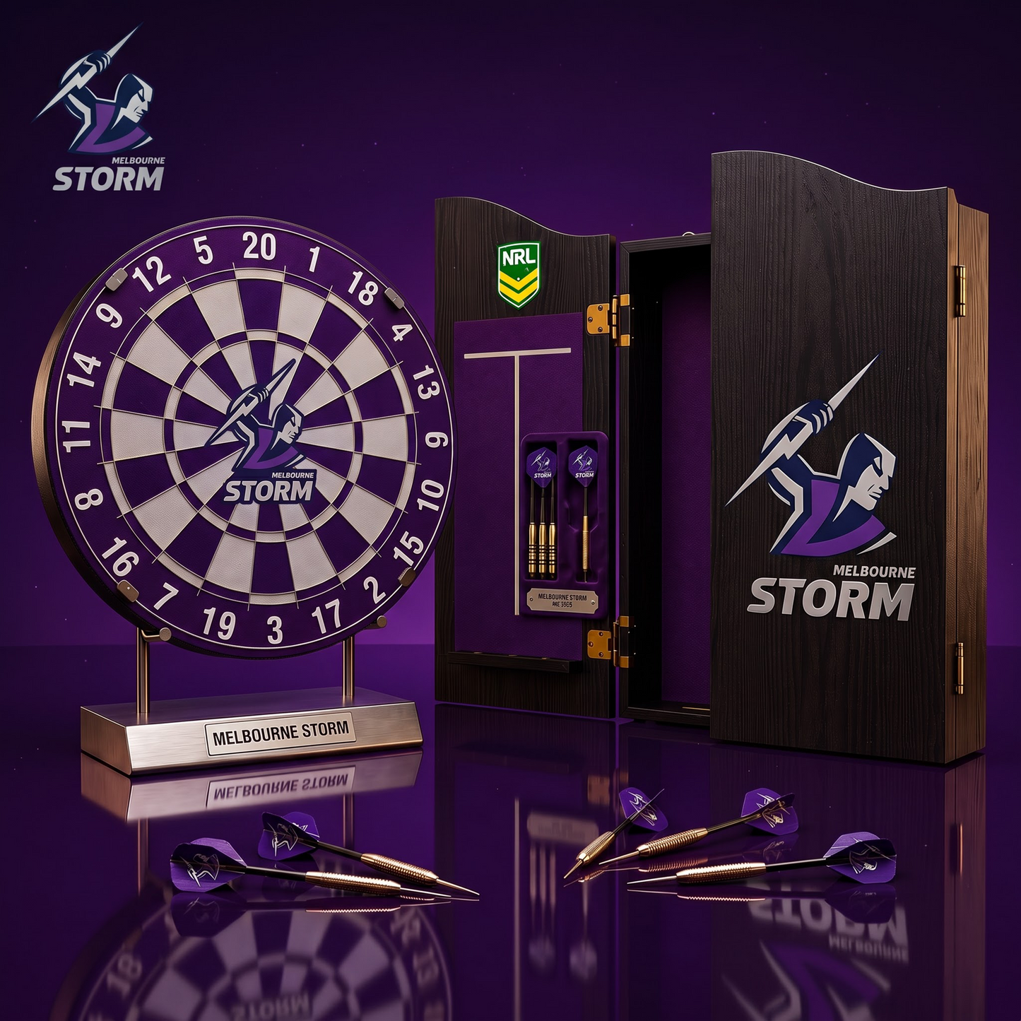 PREMIUM NRL X MS EXCLUSIVE Dartboard GAME Set LIMITED EDITION