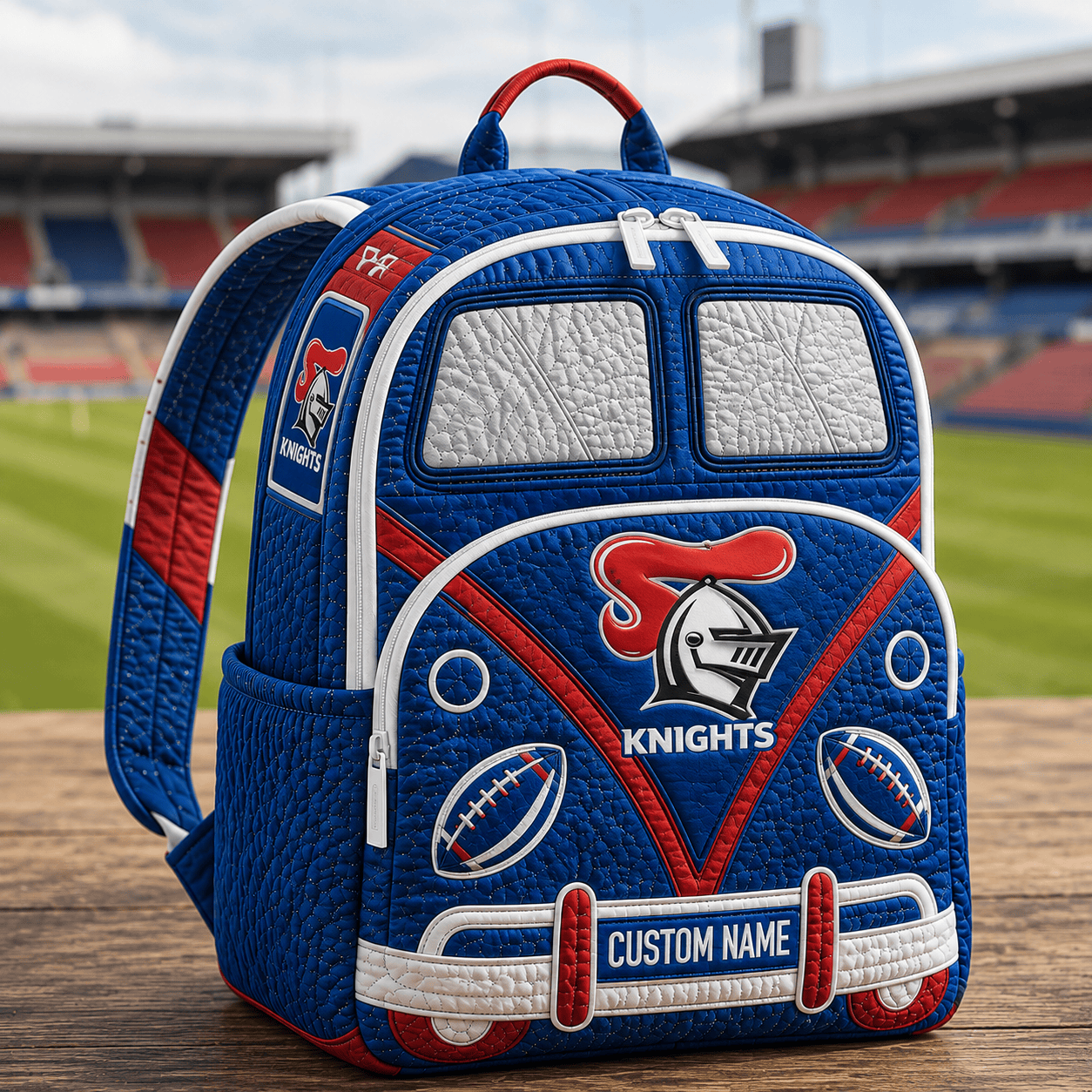 PREMIUM NRL X NK EXCLUSIVE Personalized Hippie Van Quilted Backpack Limited Edition