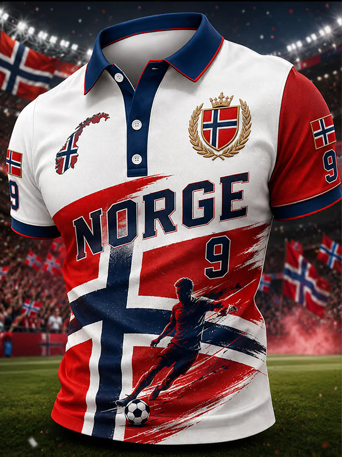 PREMIUM WC26 X NOR EXCLUSIVE VNECK -T SHIRT V24 Football Viking