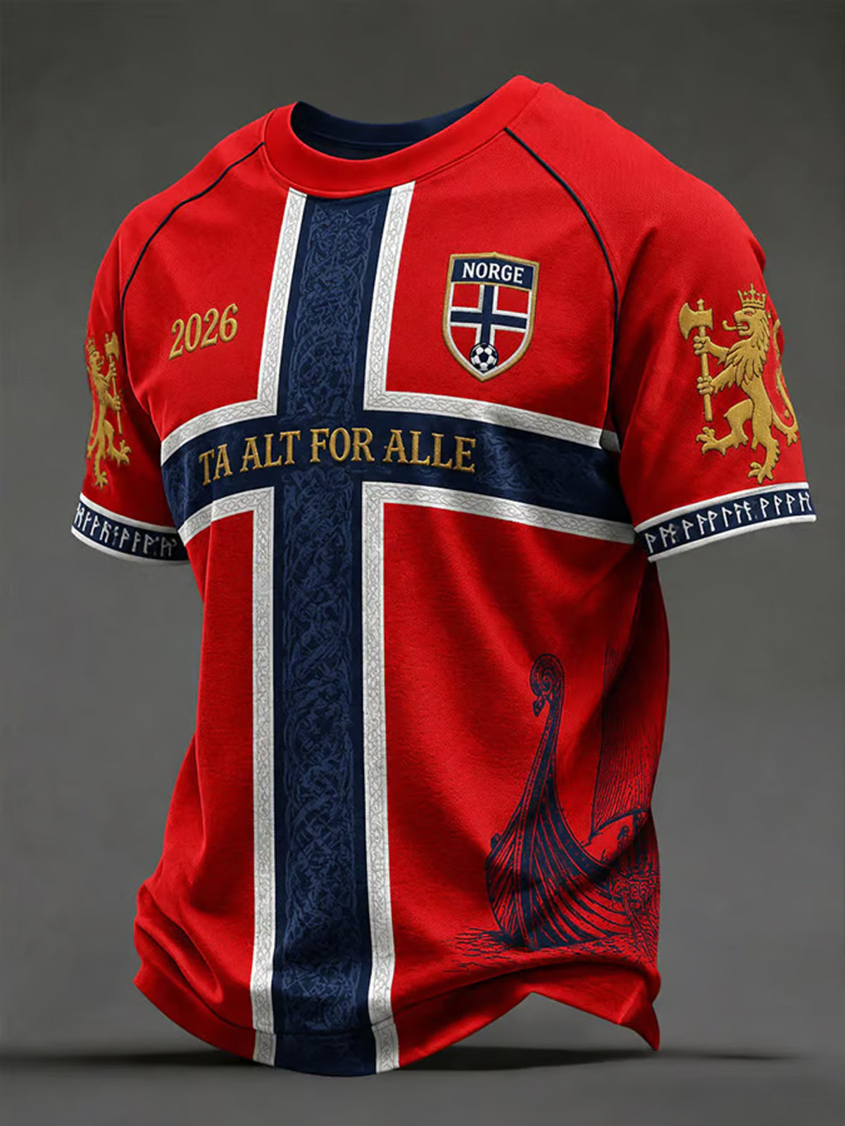 PREMIUM WC26 X NOR EXCLUSIVE VNECK -T SHIRT V5 Football Viking