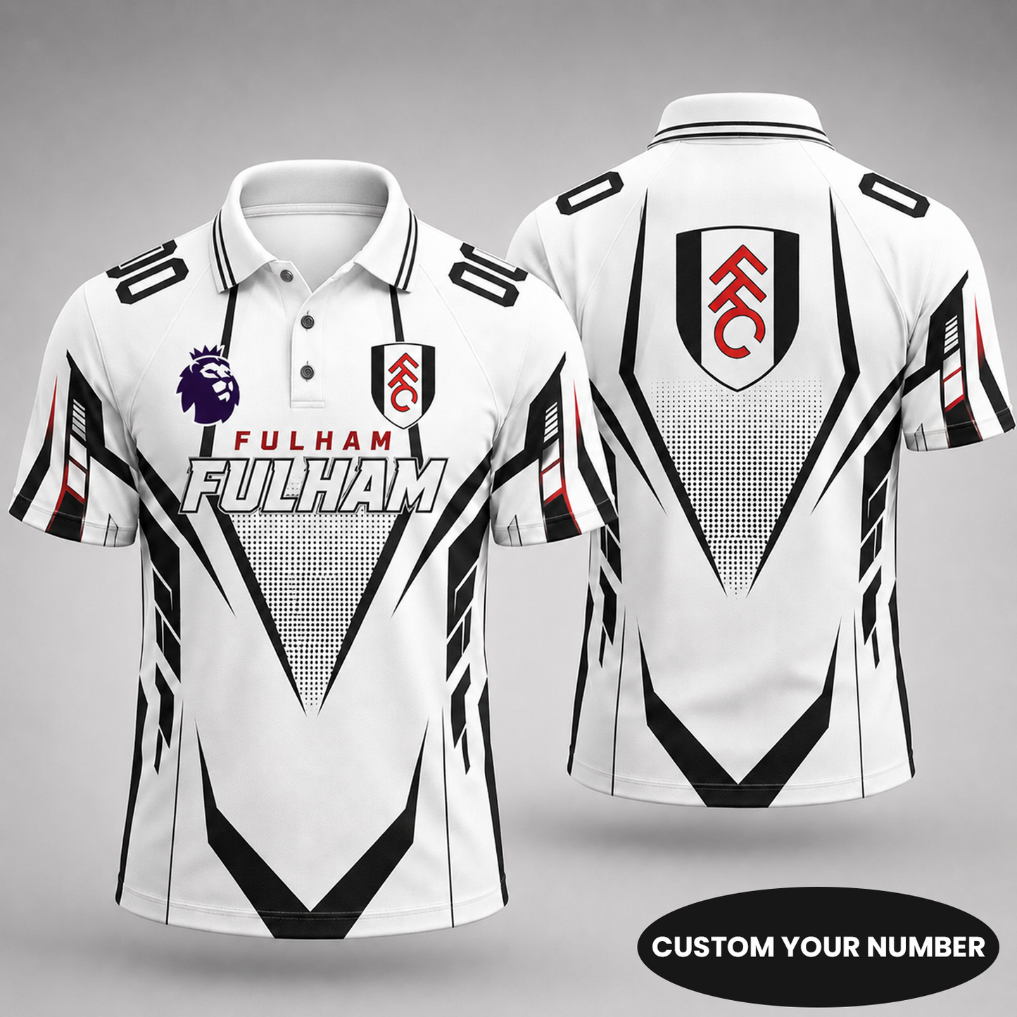 Premium EPL x FUL Gridiron Performance Polo Shirt for True Fans