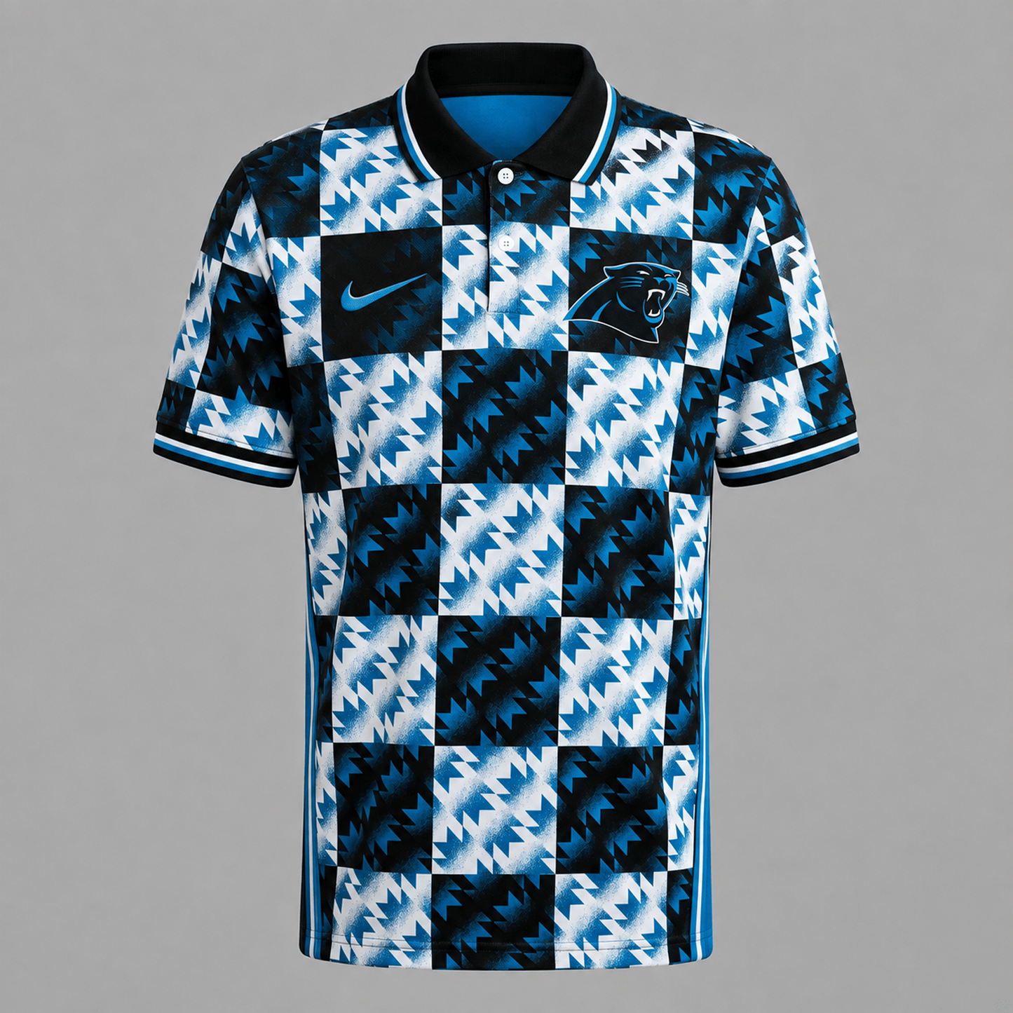 Premium NFL x CAR Menƒ??s Retro Geometric Pattern Polo Shirt