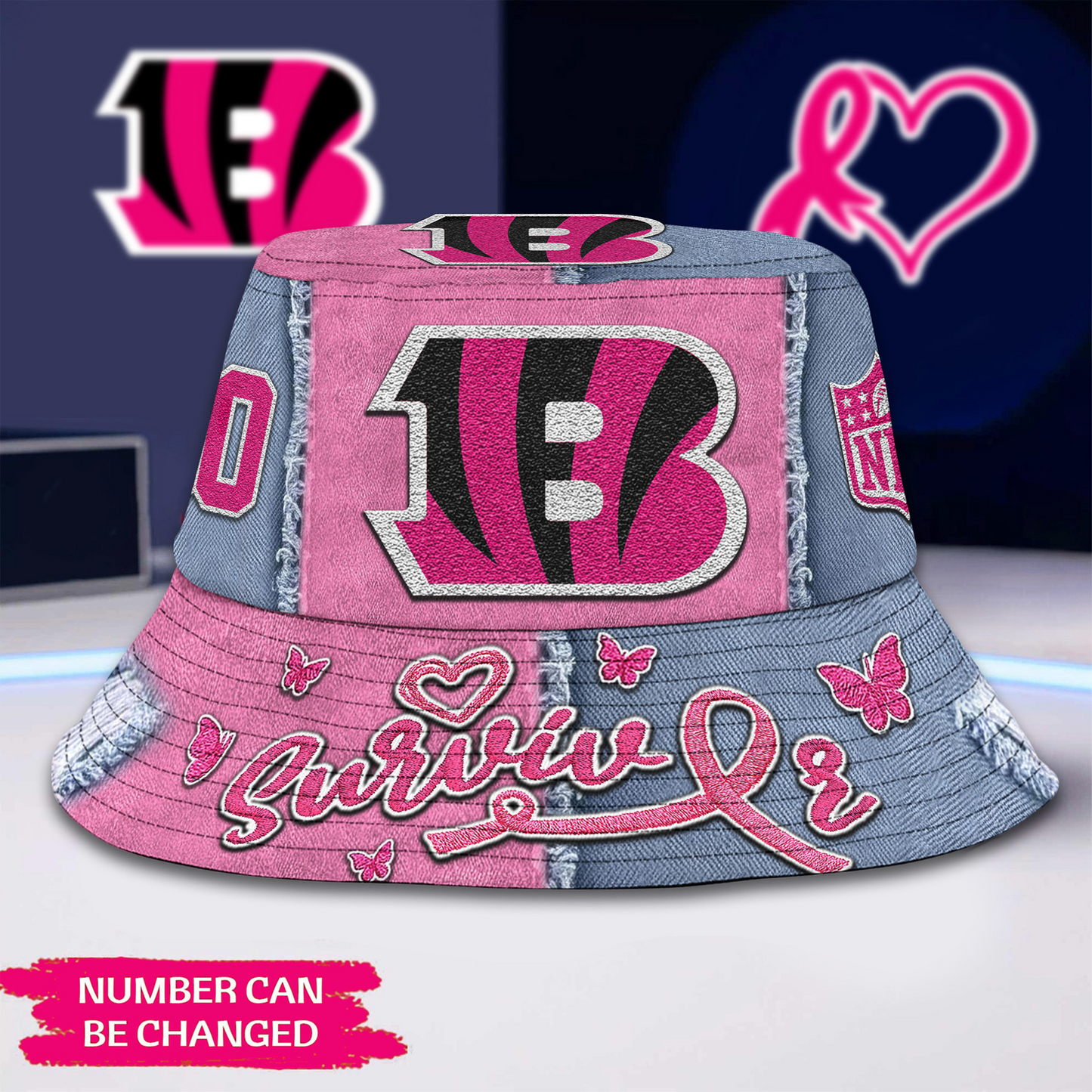 Premium NFL x CIN Cancer Survivor Bucket Hat