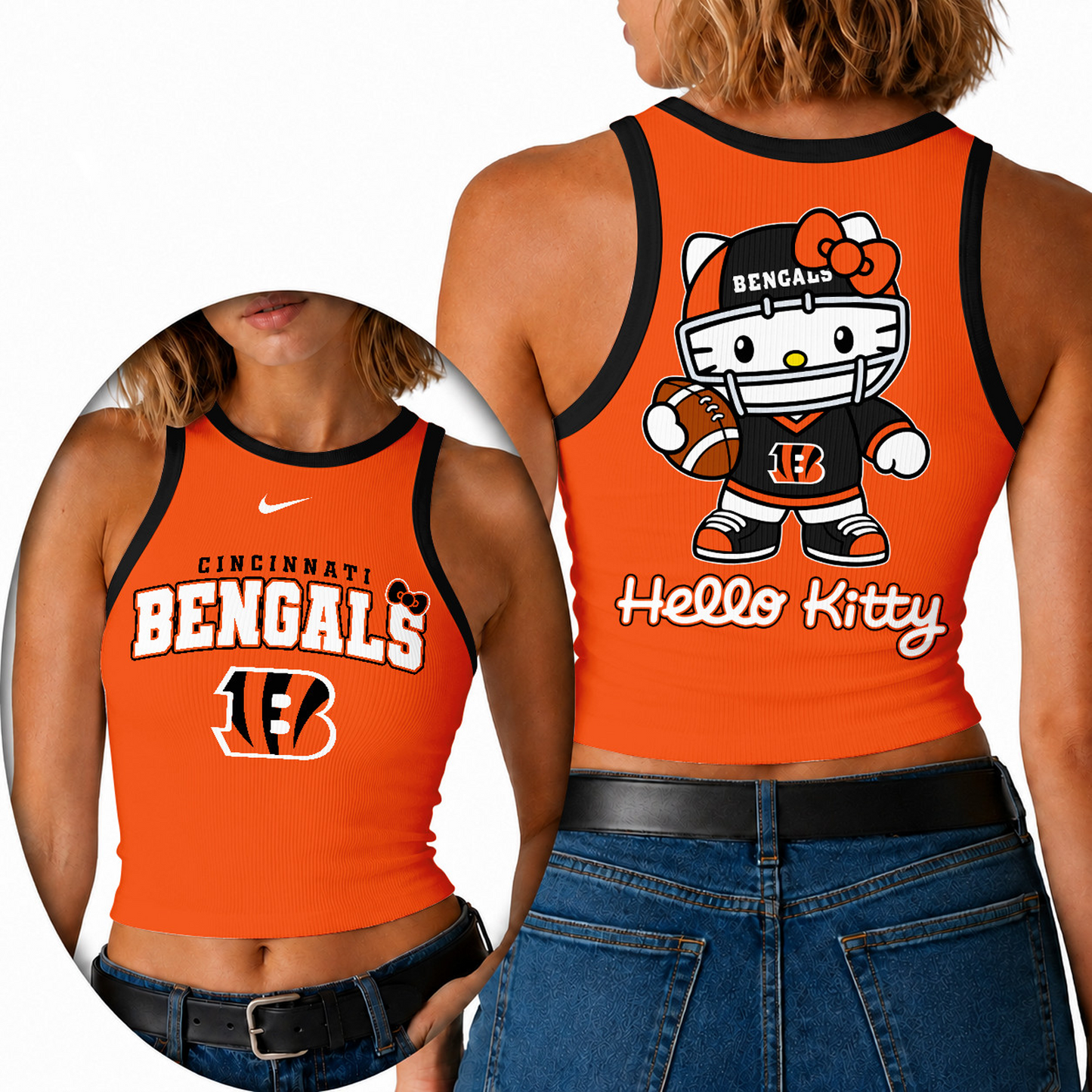 Premium NFL x CIN Hello Kitty Tank Top