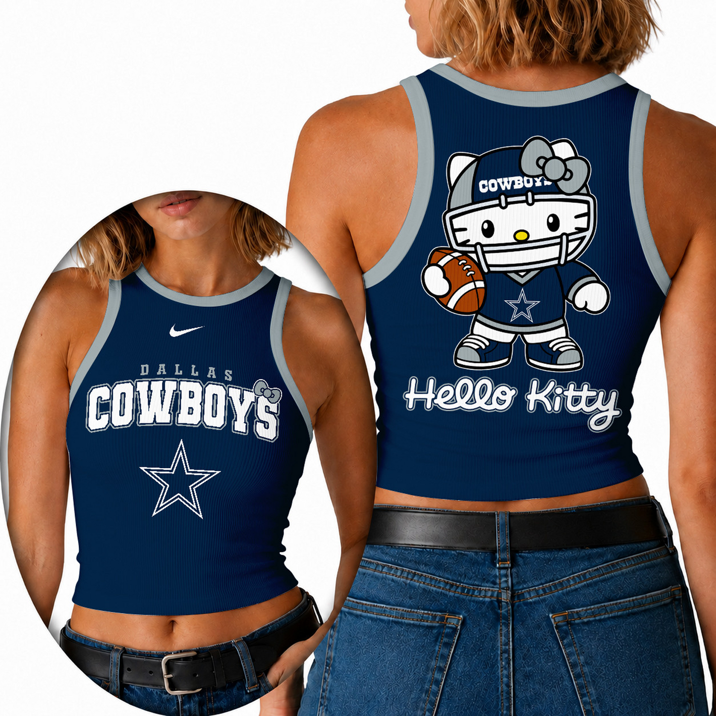 Premium NFL x DAL Hello Kitty Tank Top