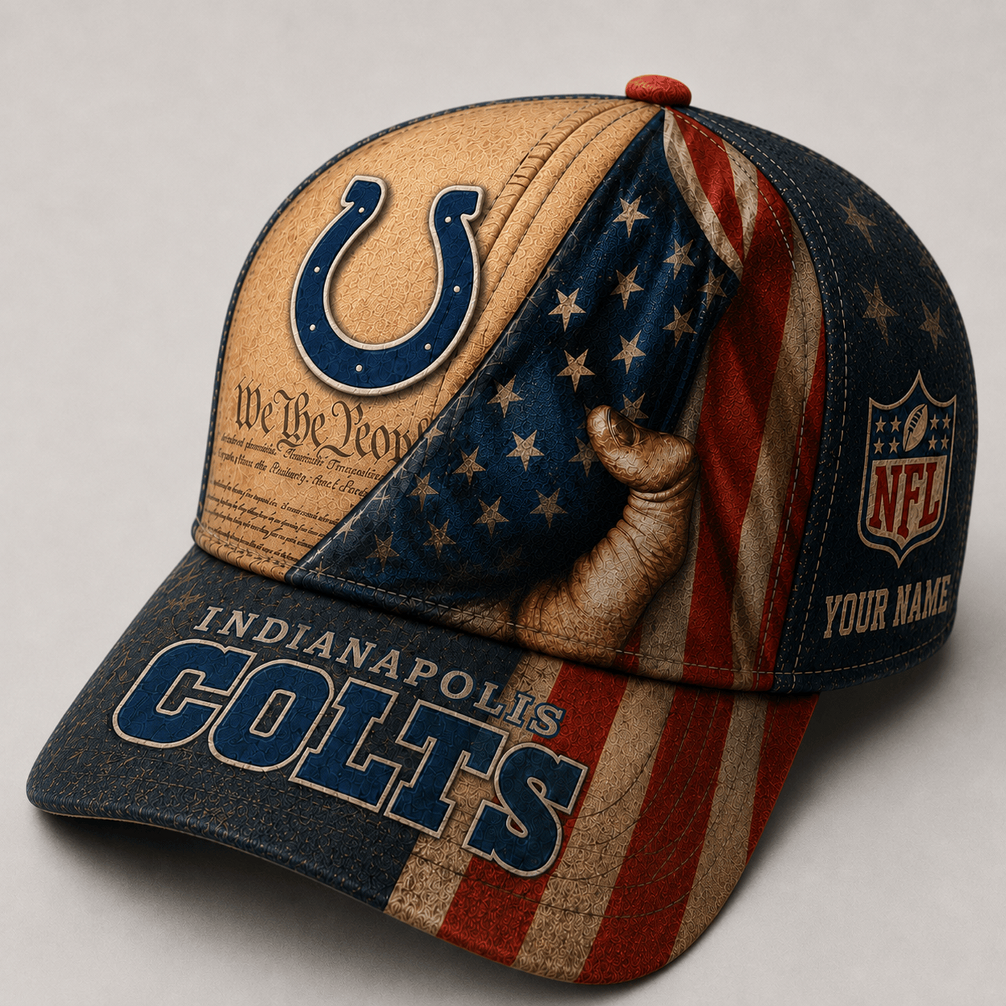 Premium NFL x IND We The People Patriotic Flag Classic Cap