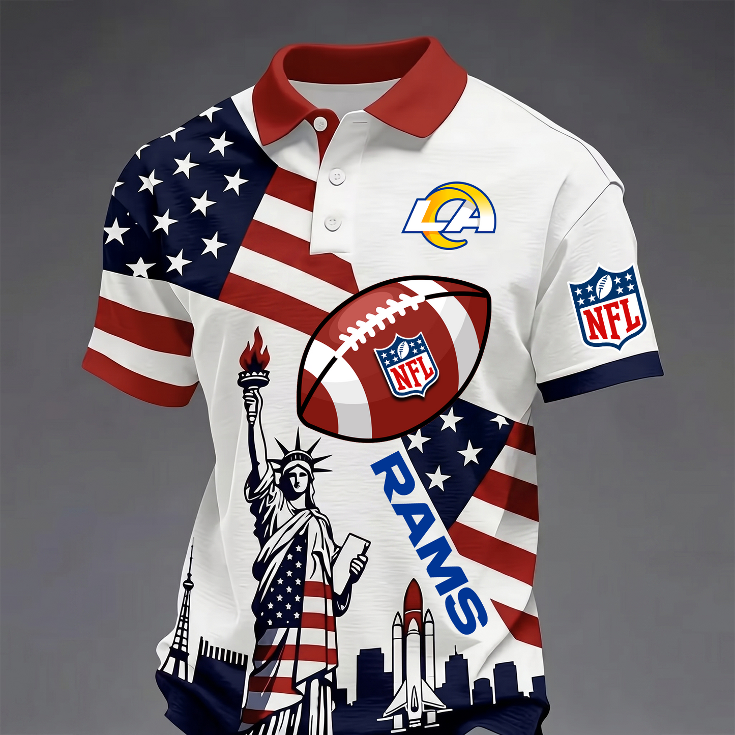 Premium NFL x LAR USA 250 Year Anniversary Polo Shirt 200626