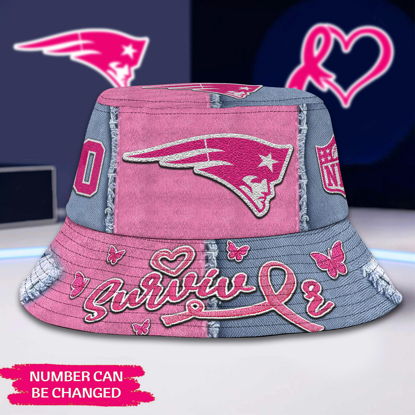 Premium NFL x NEP Cancer Survivor Bucket Hat