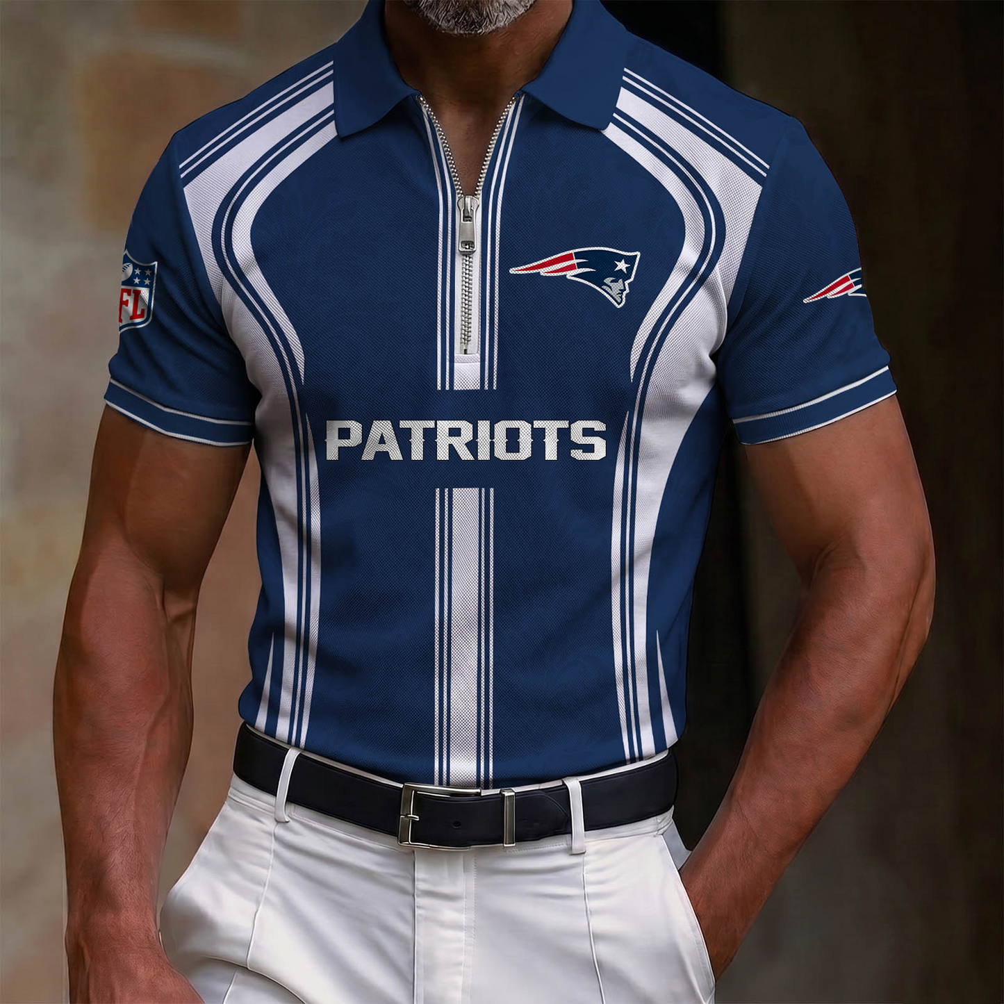 Premium NFL x NEP Quarter-Zip Polo Shirt
