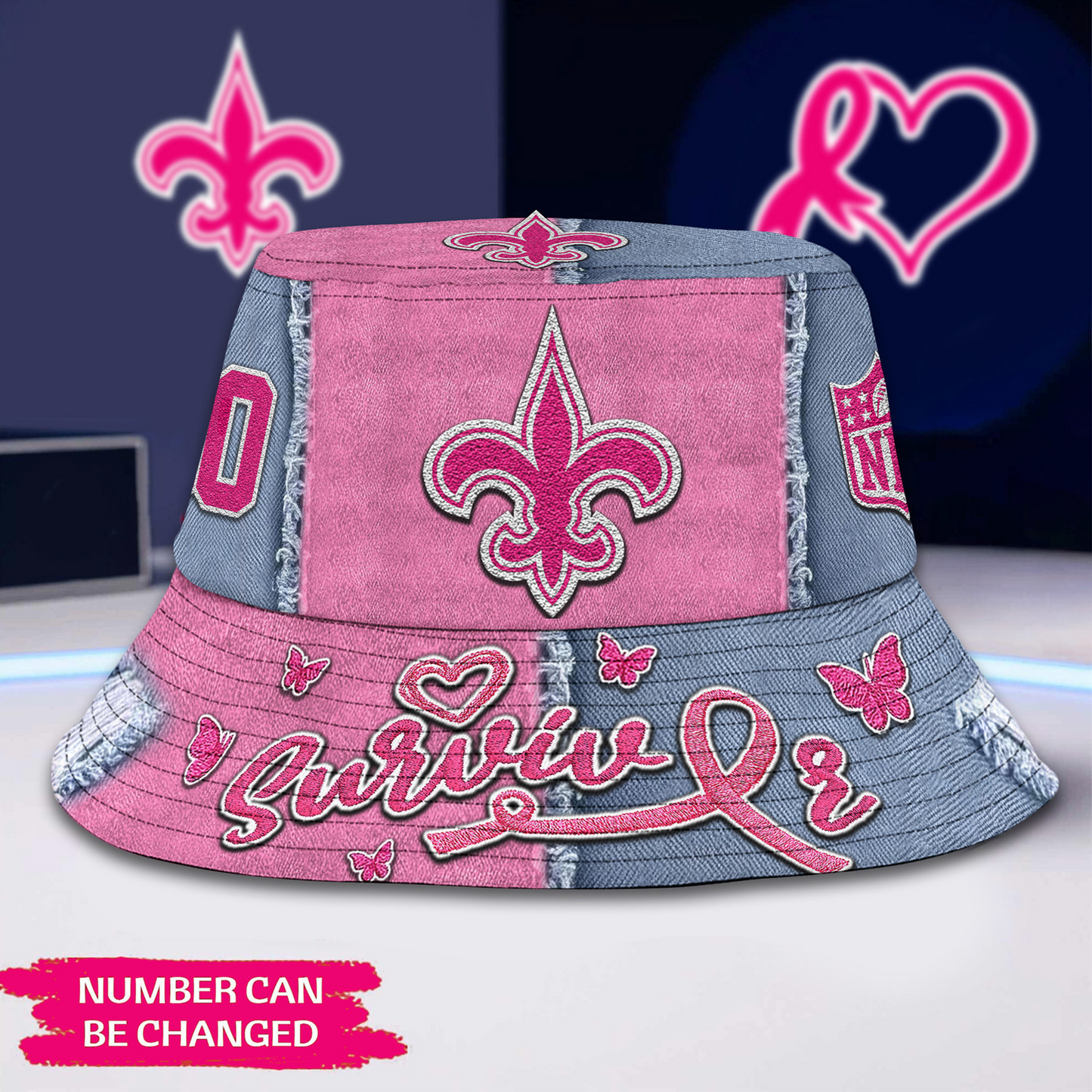 Premium NFL x NO Cancer Survivor Bucket Hat