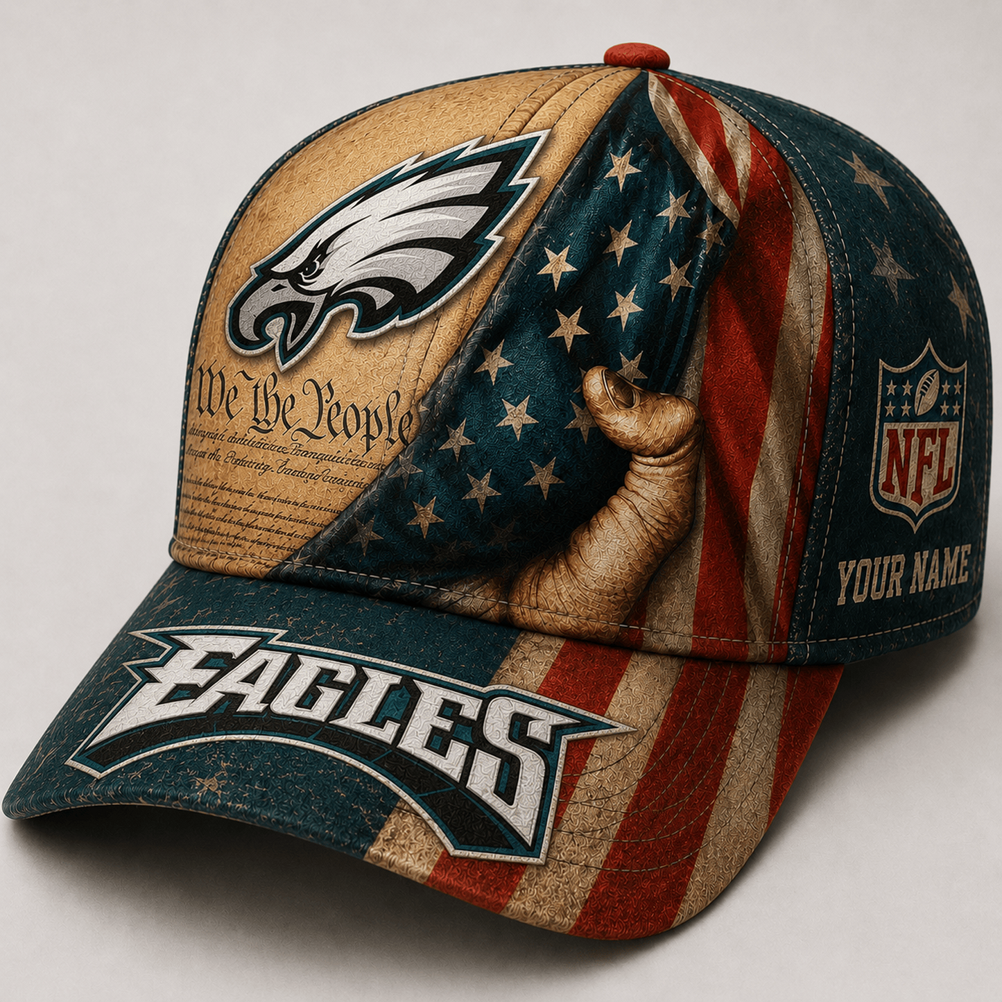 Premium NFL x PHI We The People Patriotic Flag Classic Cap