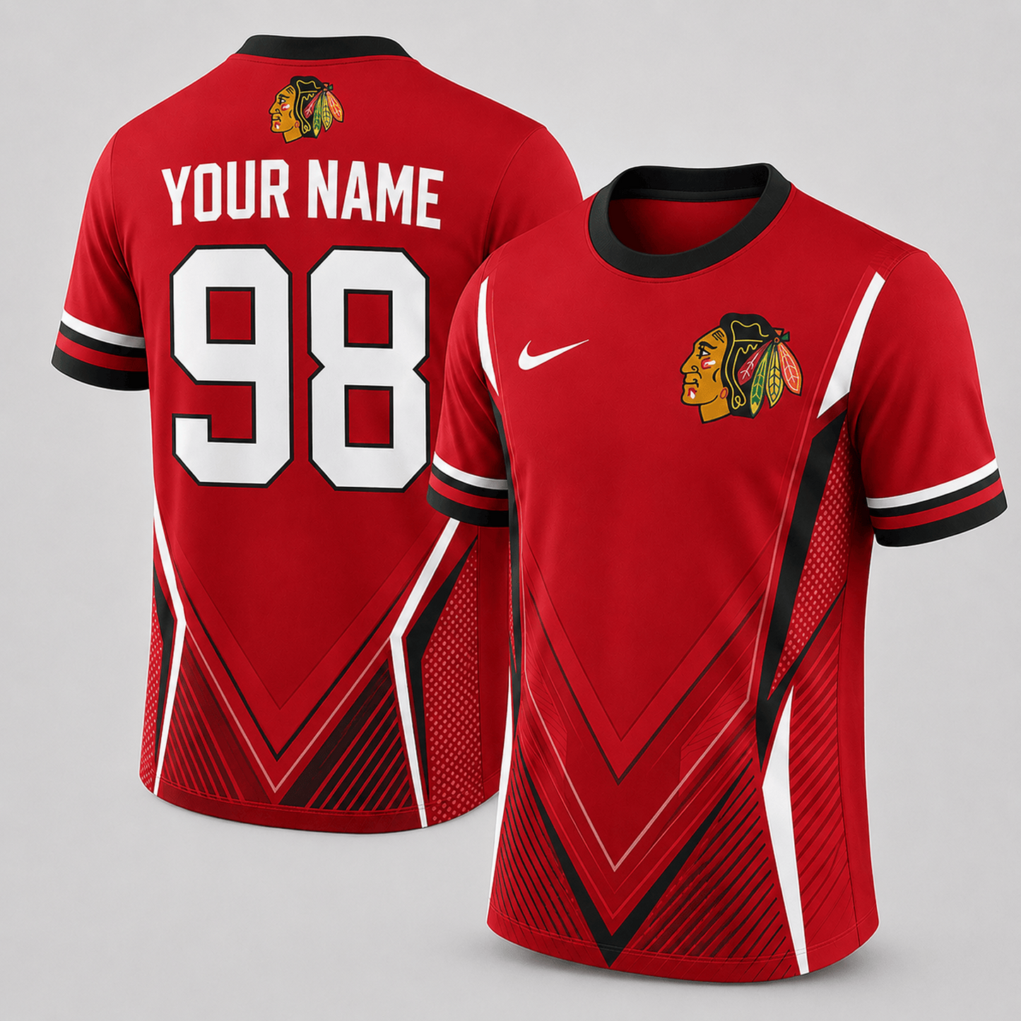Premium NHL x CHI Personalized Game Day Fan Top T-Shirt