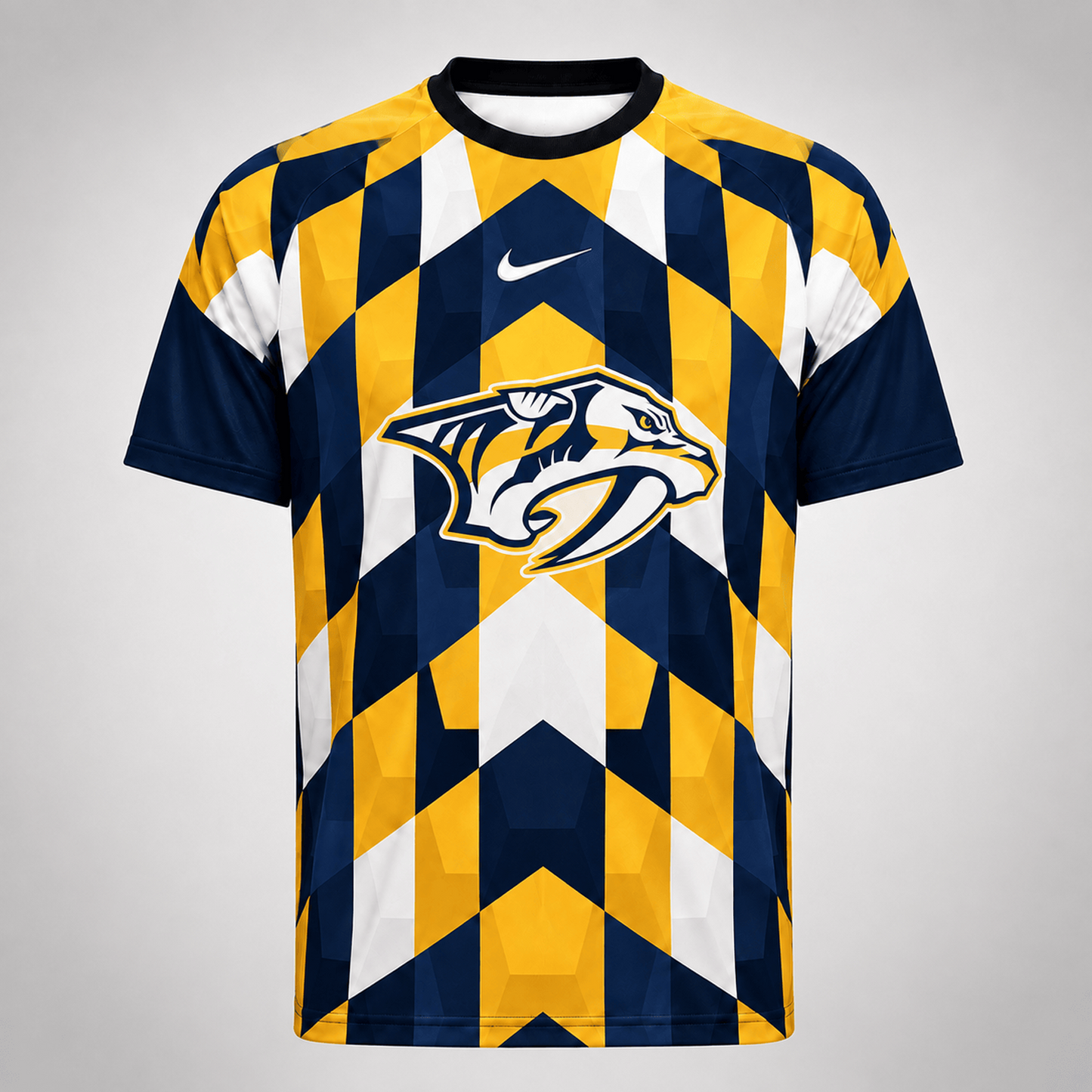 Premium NHL x NAS Vintage Diamond Grid Hockey T-Shirt