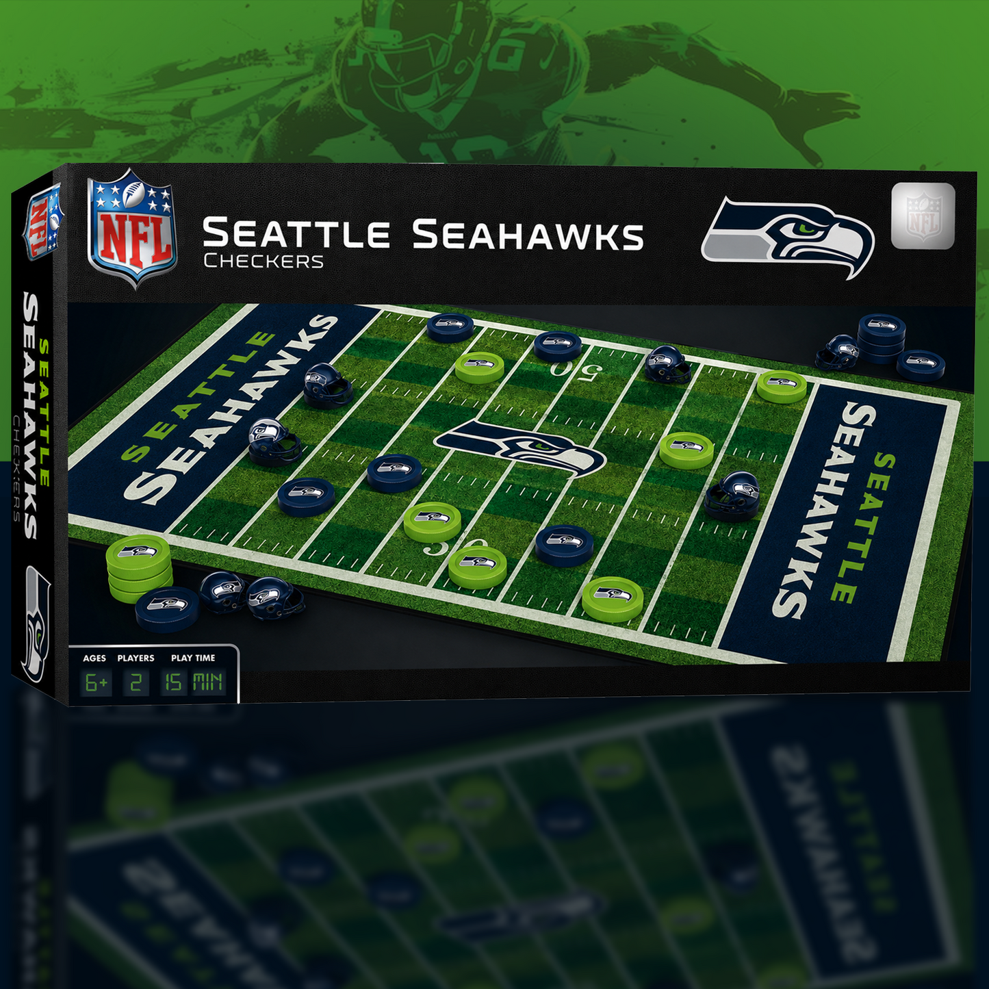 SEA x NFL Premium Checkers Game