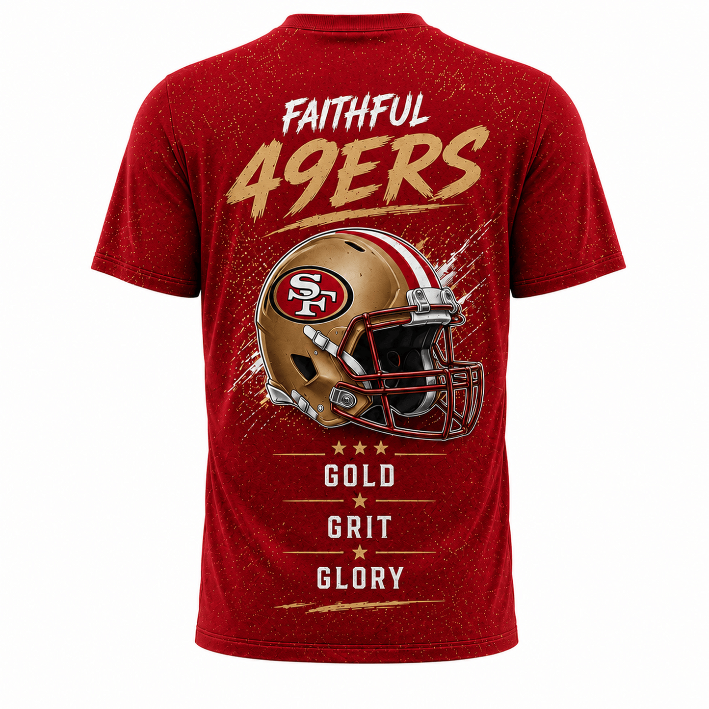 SF x NFL Premium Skyline Pride Football T-Shirt