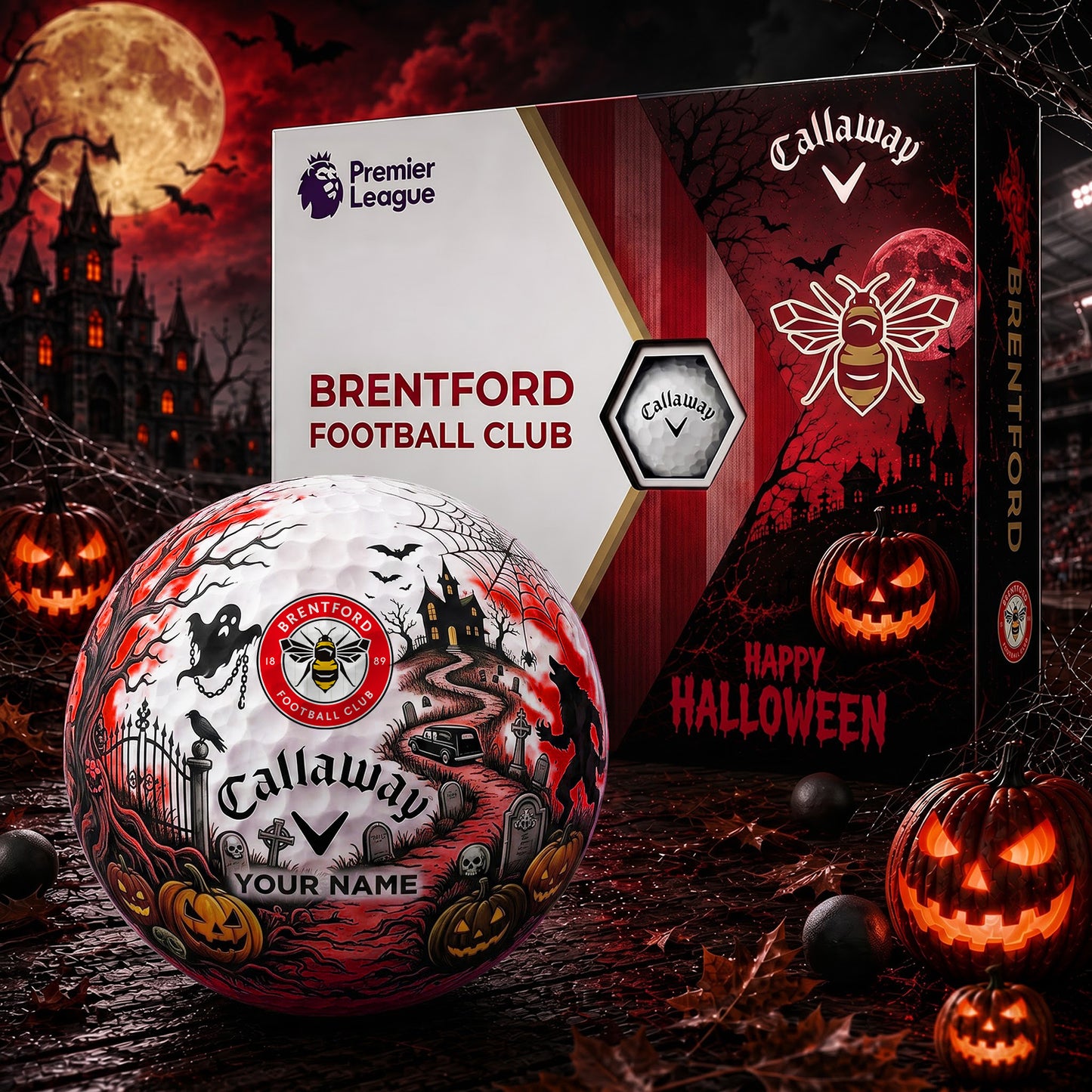 SIGNATURE EPL X BRE PERSONALIZED HALLOWEEN HAUNTED GOLF BALL – LIMITED EDITION