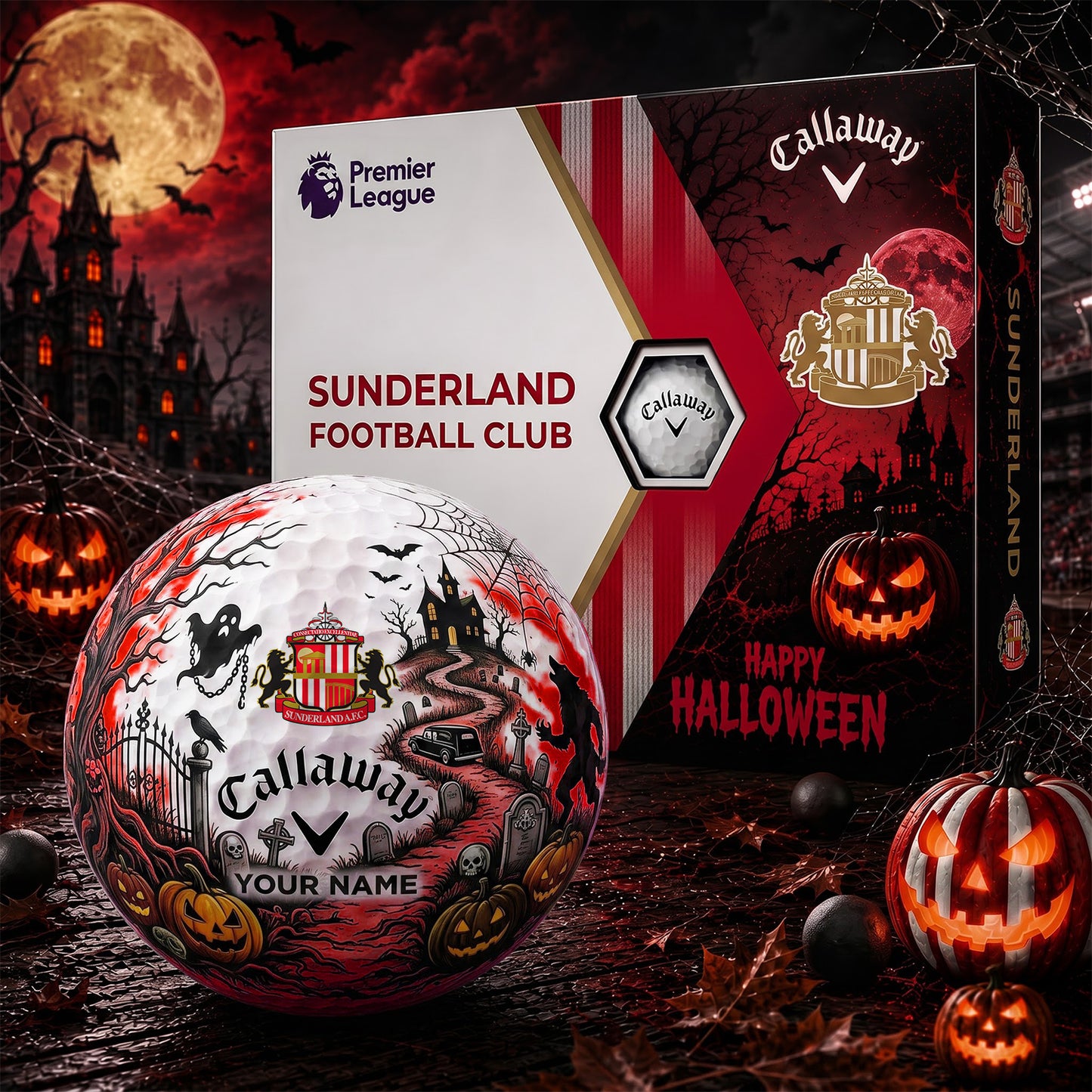 SIGNATURE EPL X SUN PERSONALIZED HALLOWEEN HAUNTED GOLF BALL – LIMITED EDITION