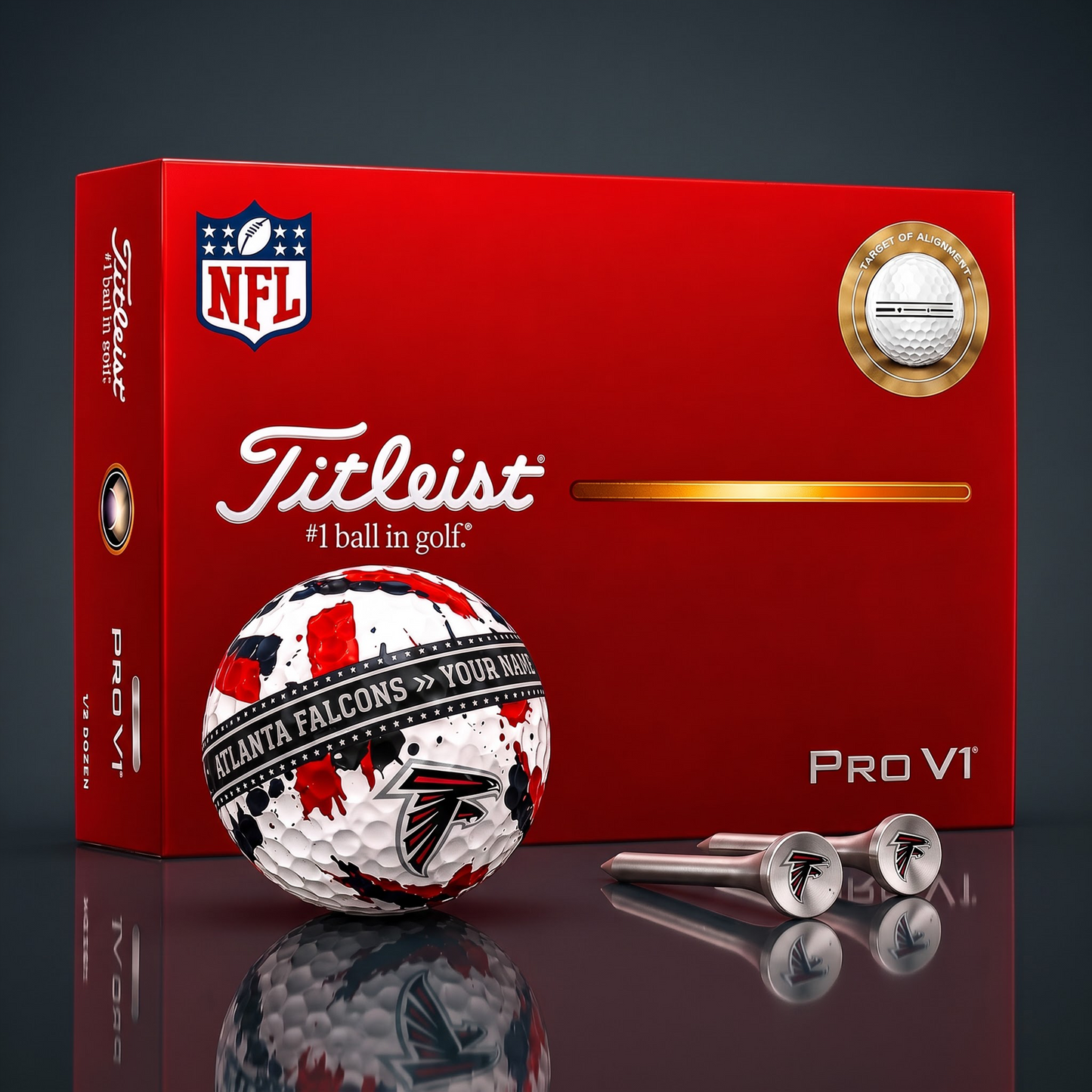 SIGNATURE NFL X AF DELUXE PERSONALIZED GOLF BALL LIMITED EDITION