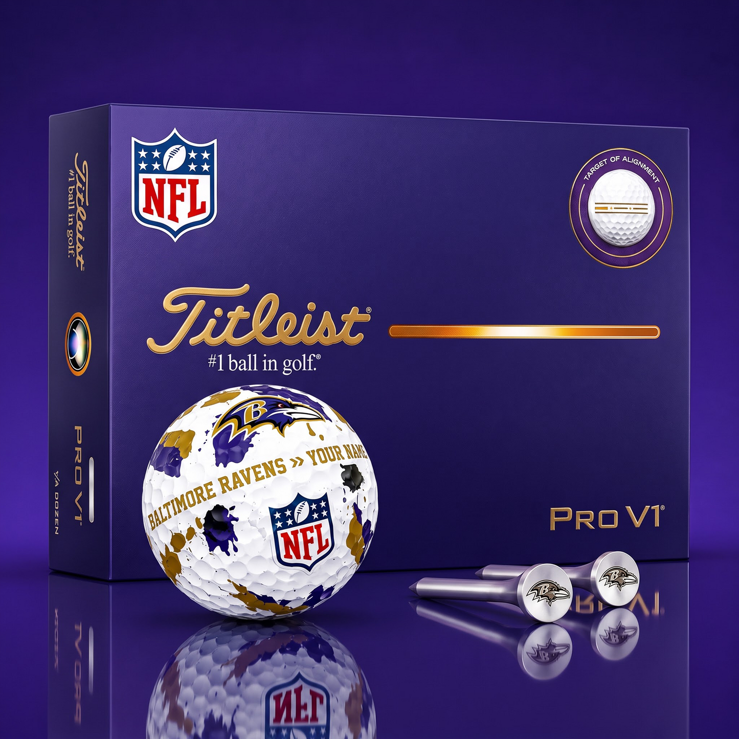 SIGNATURE NFL X BR DELUXE PERSONALIZED GOLF BALL SET LIMITED EDITION V2