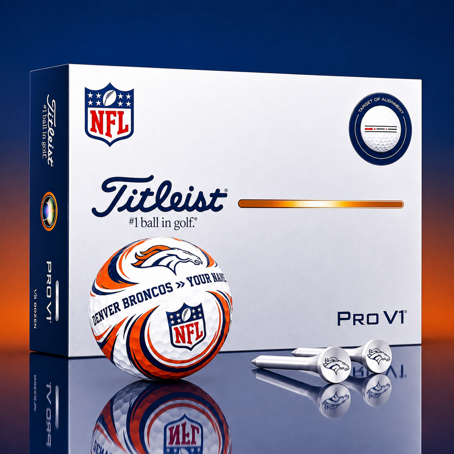SIGNATURE NFL X DB DELUXE PERSONALIZED GOLF BALL LIMITED EDITION V3