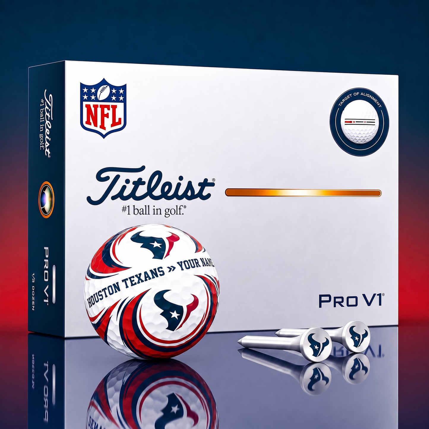 SIGNATURE NFL X HT DELUXE PERSONALIZED GOLF BALL LIMITED EDITION V3