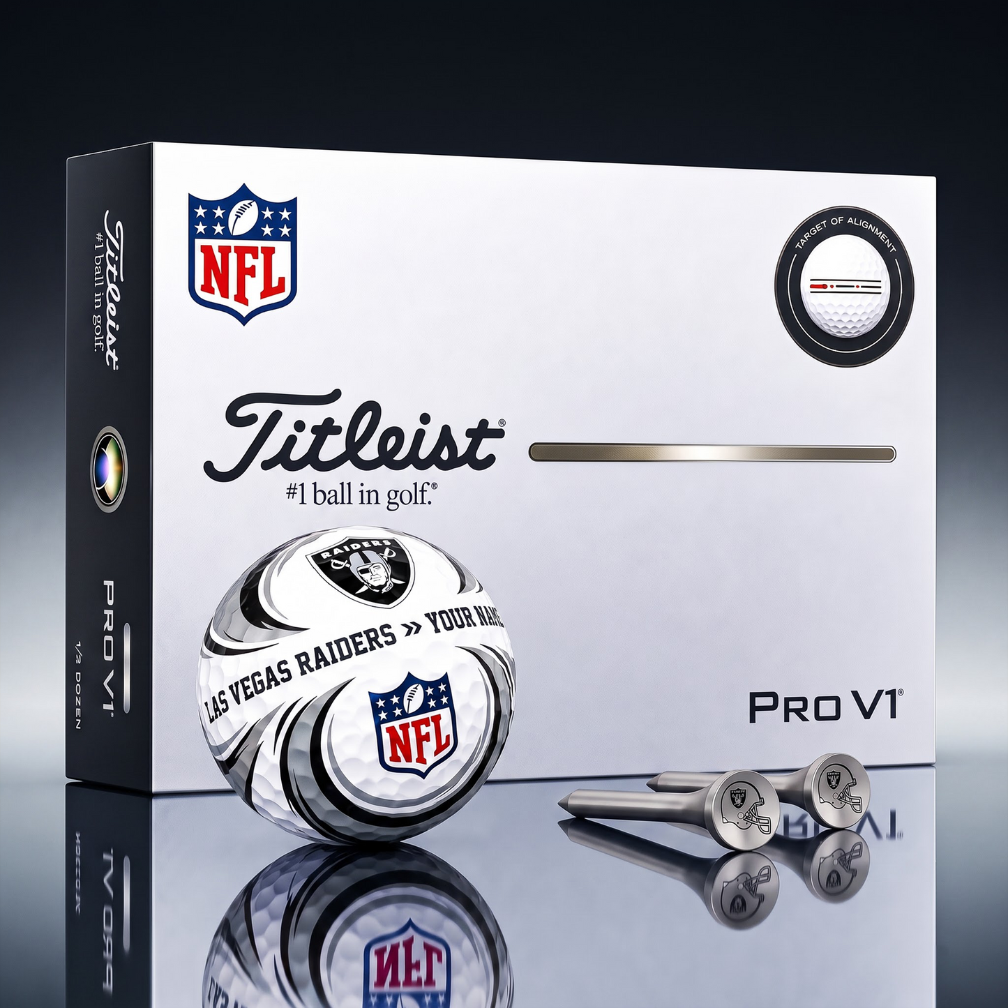SIGNATURE NFL X LVR DELUXE PERSONALIZED GOLF BALL LIMITED EDITION V3